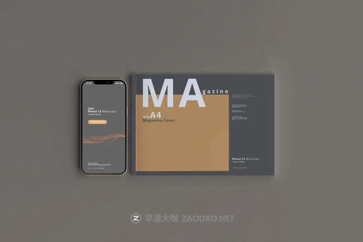 10款带杂志封面苹果手机iPhone 12屏幕演示样机模板 2020 Smart Phone 12 Mockups with Magazine Covers插图6 10款带杂志封面苹果手机iPhone 12屏幕演示样机模板 2020 Smart Phone 12 Mockups with Magazine Covers插图6