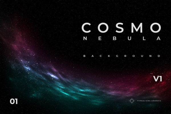 10款高清科幻星空宇宙星海报背景PS设计素材 Cosmo Nebula Background V1