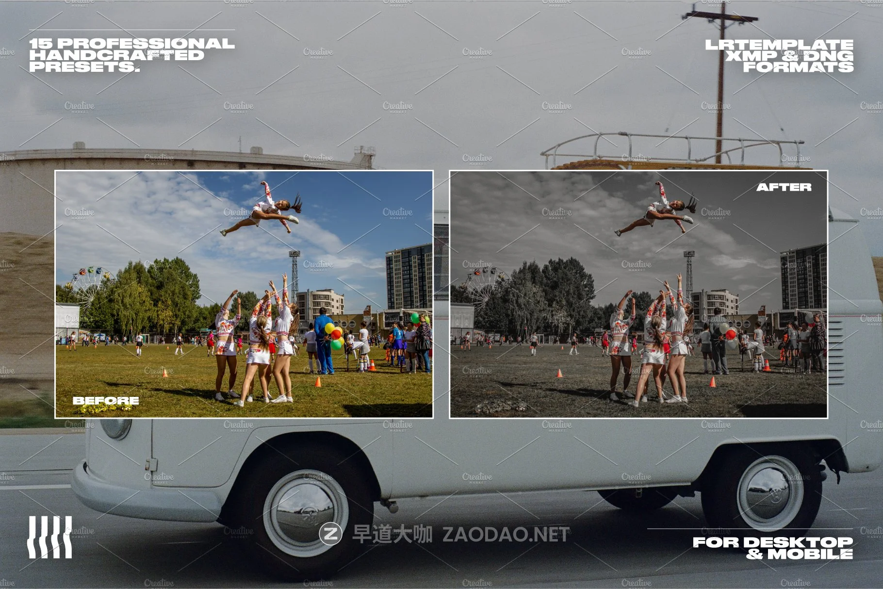 黑色调复古电影效果照片后期调色滤镜LR预设模板 Black Tone Cine Look Film Presets插图1 黑色调复古电影效果照片后期调色滤镜LR预设模板 Black Tone Cine Look Film Presets插图1