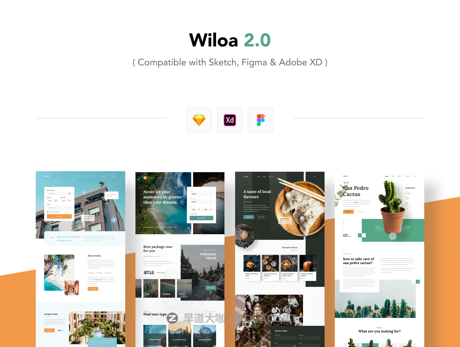 现代简约着陆页WEB界面设计UI套件素材 Wiloa 2.0 – Landing Page UI-Kit插图4 现代简约着陆页WEB界面设计UI套件素材 Wiloa 2.0 – Landing Page UI-Kit插图4