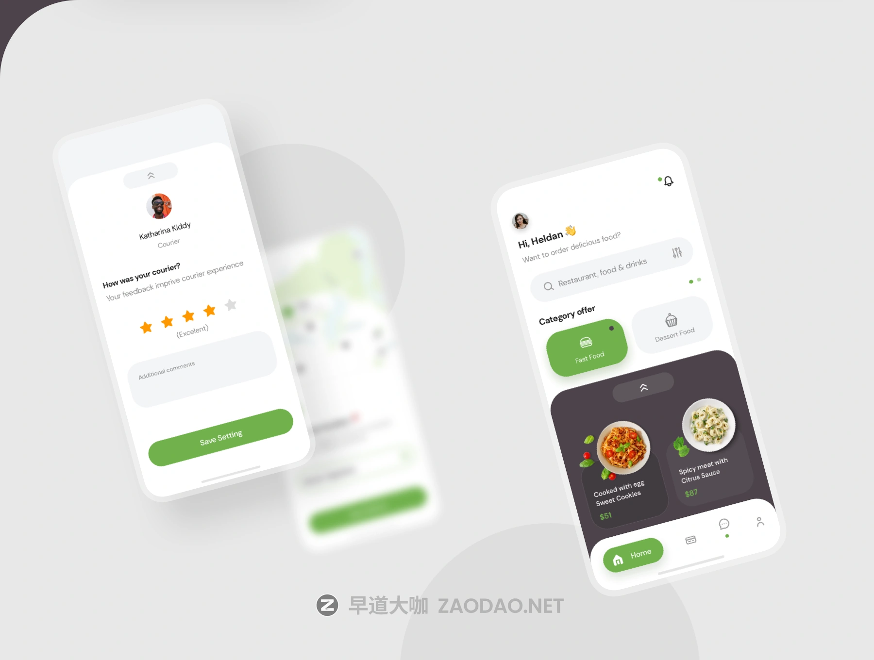 简洁餐厅食品外卖APP应用程序UI界面设计套件 Poris App UI Kit插图4 简洁餐厅食品外卖APP应用程序UI界面设计套件 Poris App UI Kit插图4