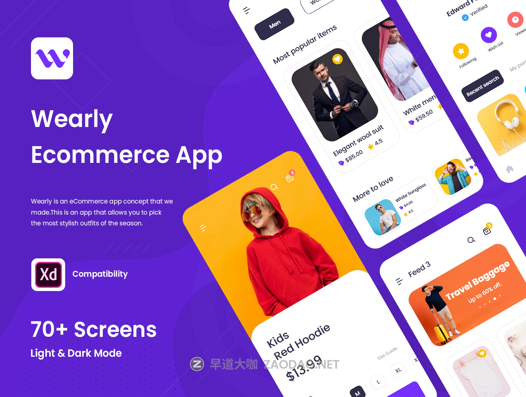 现代时尚服装电子商城APP应用程序设计UI套件素材 Wearly eCommerce App Ui Kit插图 现代时尚服装电子商城APP应用程序设计UI套件素材 Wearly eCommerce App Ui Kit插图