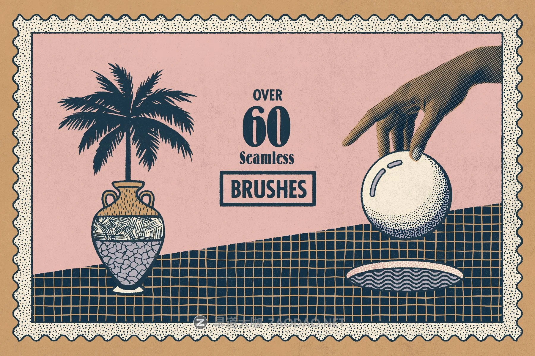 62款潮流复古艺术图案绘画画笔Procreate笔刷设计素材 Lithotone Brushes For Procreate插图1 62款潮流复古艺术图案绘画画笔Procreate笔刷设计素材 Lithotone Brushes For Procreate插图1