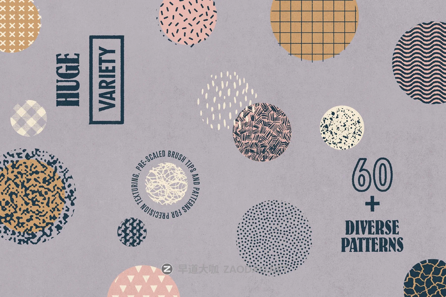 62款潮流复古艺术图案绘画画笔Procreate笔刷设计素材 Lithotone Brushes For Procreate插图2 62款潮流复古艺术图案绘画画笔Procreate笔刷设计素材 Lithotone Brushes For Procreate插图2