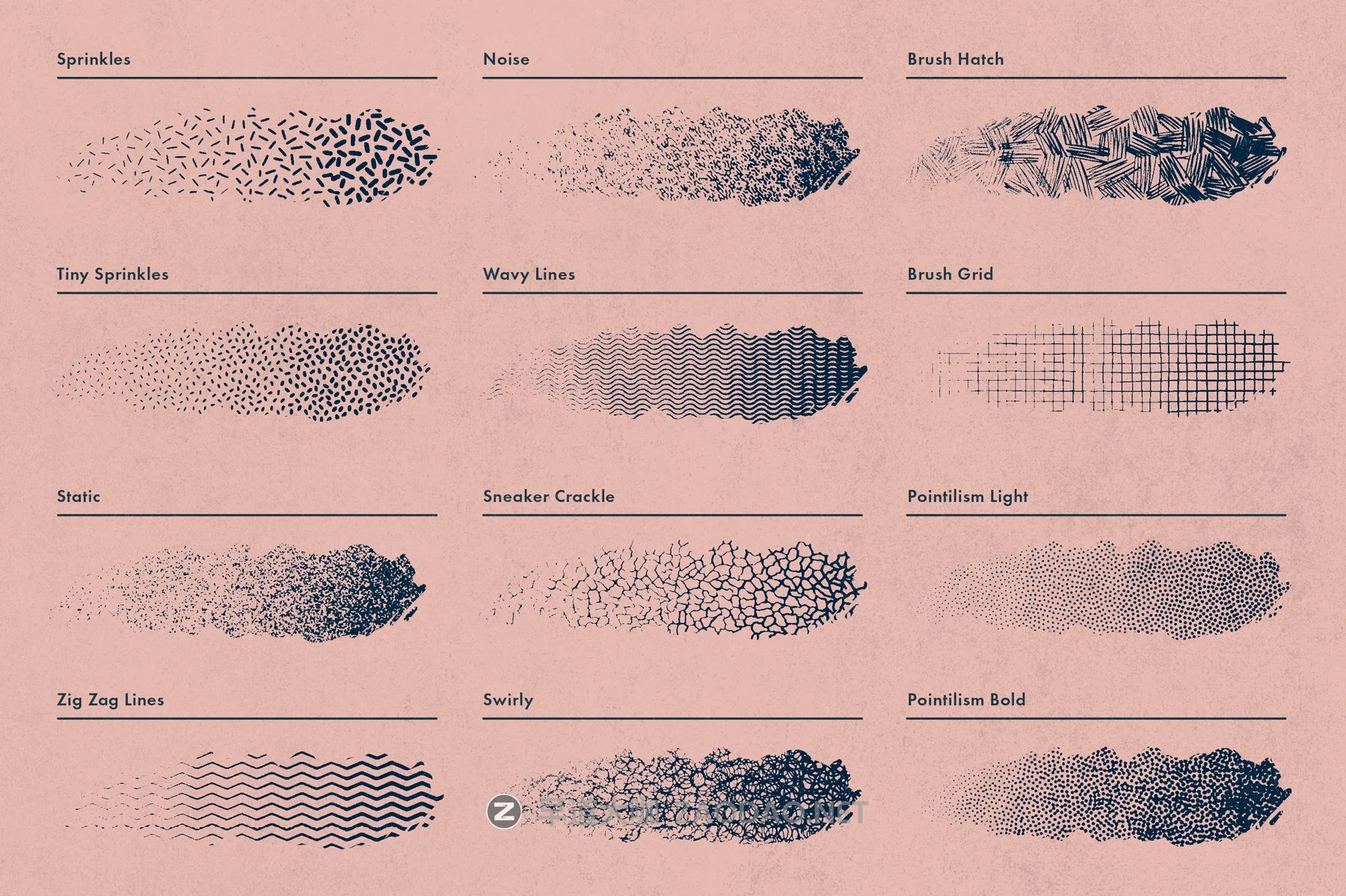 62款潮流复古艺术图案绘画画笔Procreate笔刷设计素材 Lithotone Brushes For Procreate插图6 62款潮流复古艺术图案绘画画笔Procreate笔刷设计素材 Lithotone Brushes For Procreate插图6