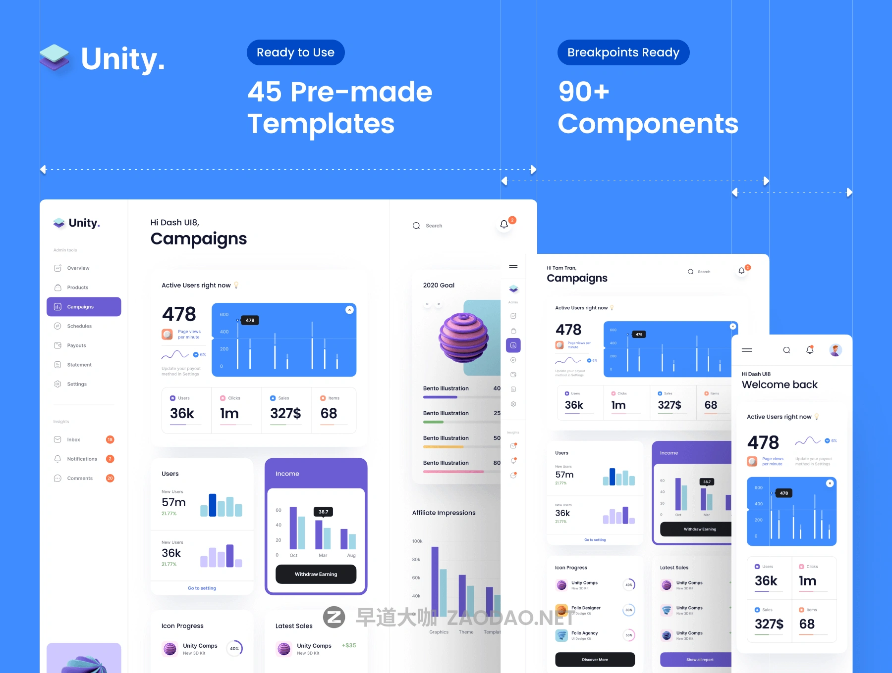 炫酷活动策划对账单仪表盘界面设计UI套件素材 Unity Dashboard Kit插图3 炫酷活动策划对账单仪表盘界面设计UI套件素材 Unity Dashboard Kit插图3