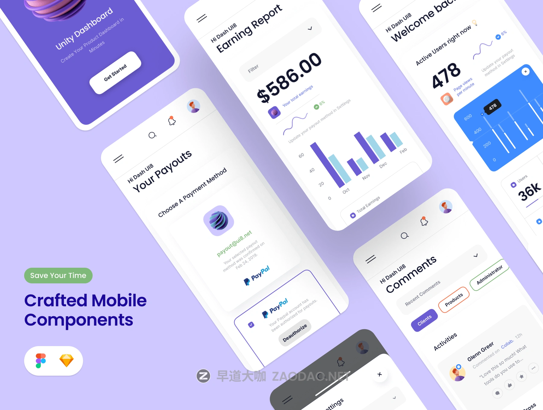 炫酷活动策划对账单仪表盘界面设计UI套件素材 Unity Dashboard Kit插图5 炫酷活动策划对账单仪表盘界面设计UI套件素材 Unity Dashboard Kit插图5