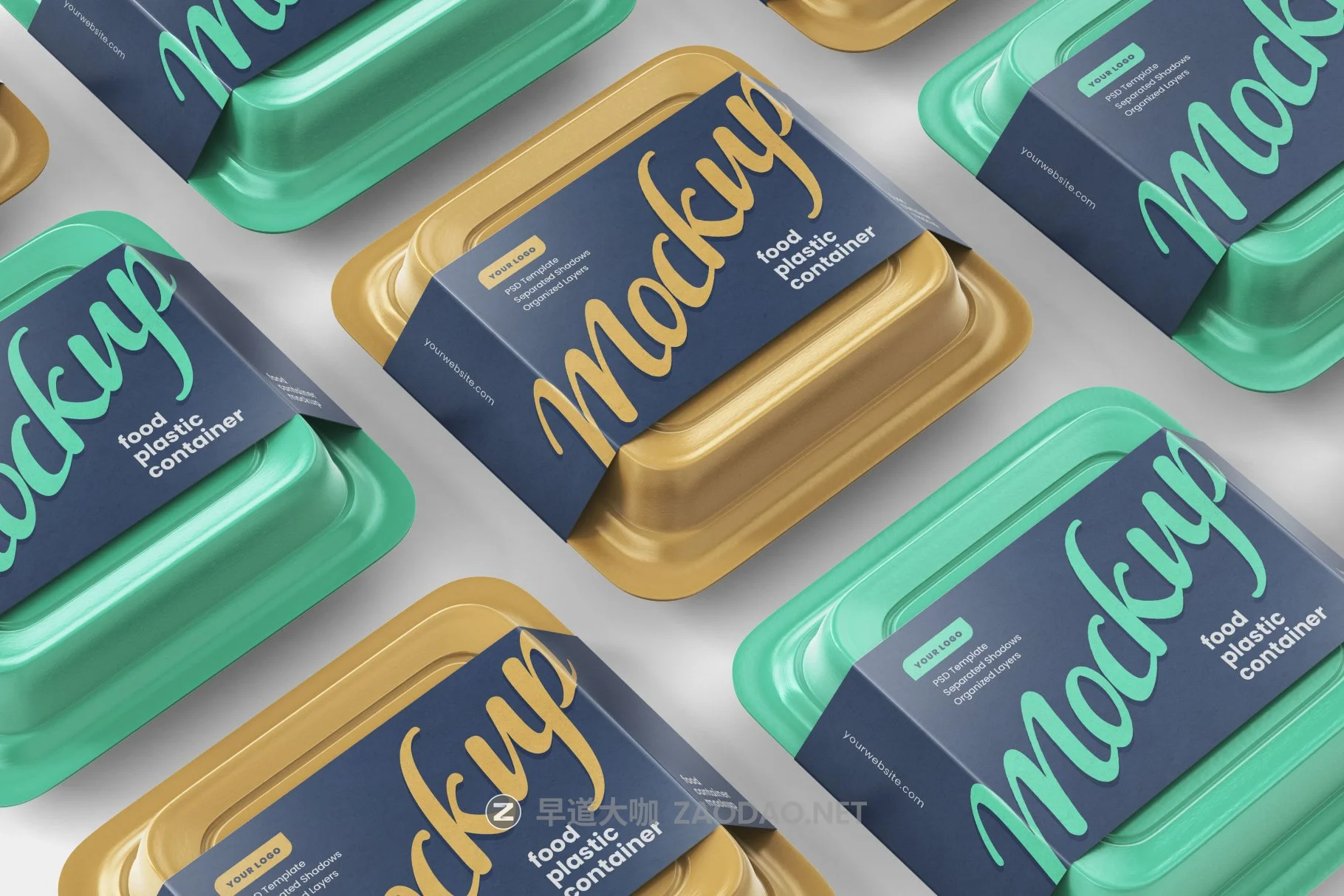 9款塑料食品容器外卖盒设计贴图样机模板合集 Plastic Food Container Mockup Set插图9 9款塑料食品容器外卖盒设计贴图样机模板合集 Plastic Food Container Mockup Set插图9