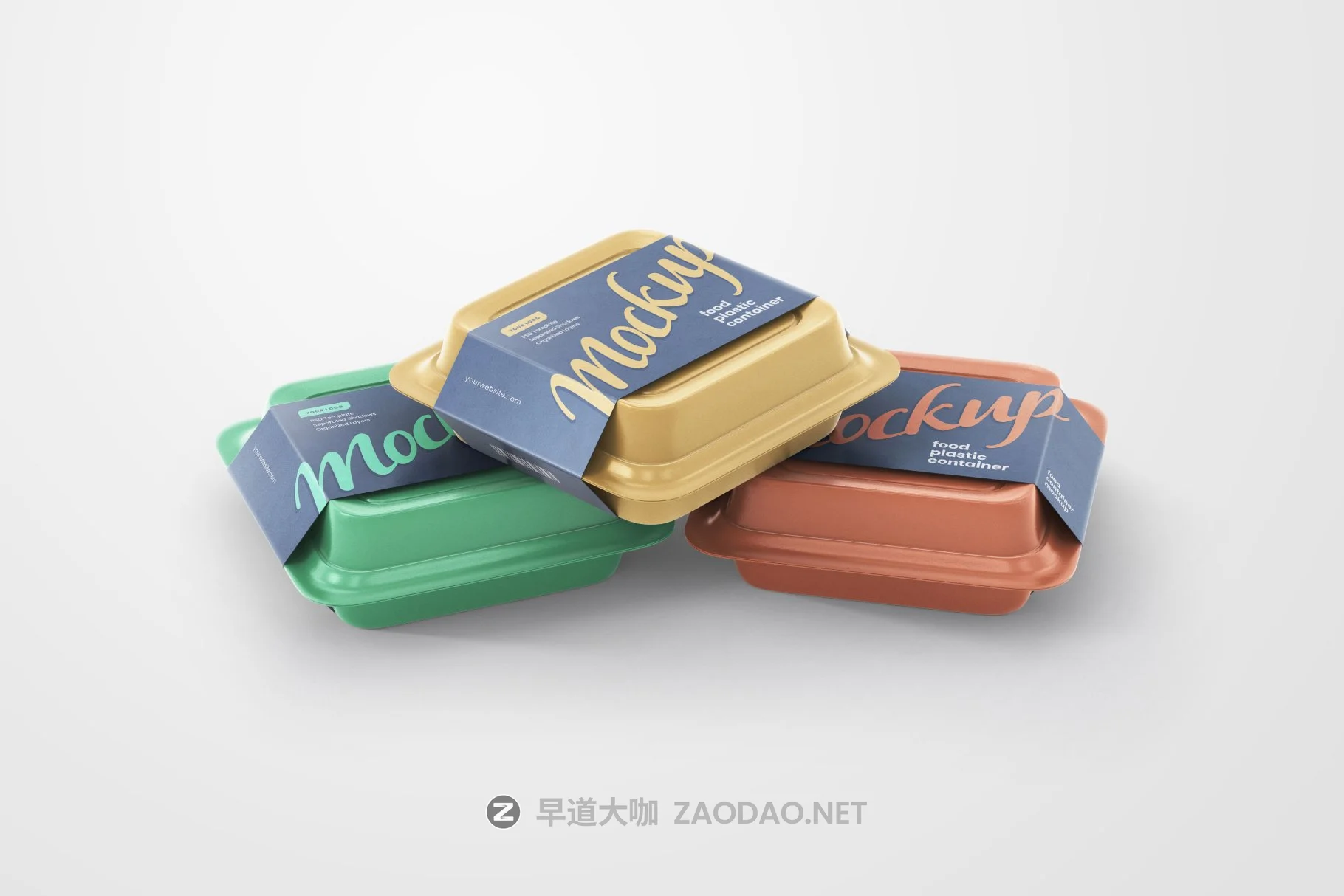 9款塑料食品容器外卖盒设计贴图样机模板合集 Plastic Food Container Mockup Set插图4 9款塑料食品容器外卖盒设计贴图样机模板合集 Plastic Food Container Mockup Set插图4