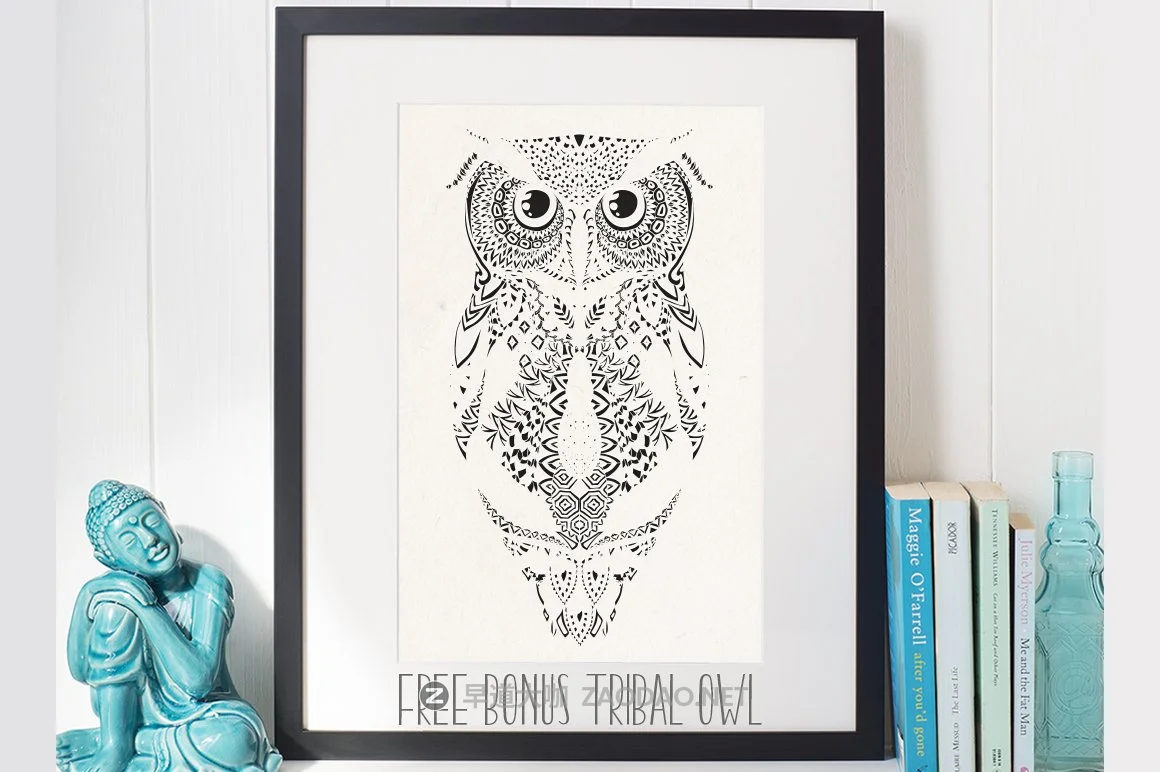 黑白色猫头鹰矢量插图设计素材 Owl Illustration Black & Colorful插图5 黑白色猫头鹰矢量插图设计素材 Owl Illustration Black & Colorful插图5