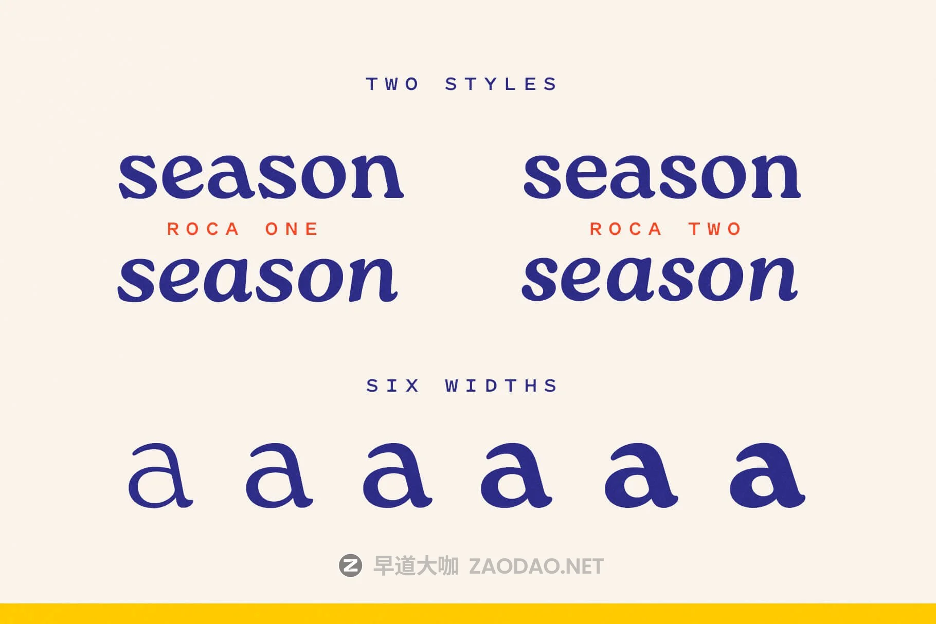 时尚优雅复古杂志海报标题文字设计衬线英文字体素材 Roca Font Family插图2 时尚优雅复古杂志海报标题文字设计衬线英文字体素材 Roca Font Family插图2