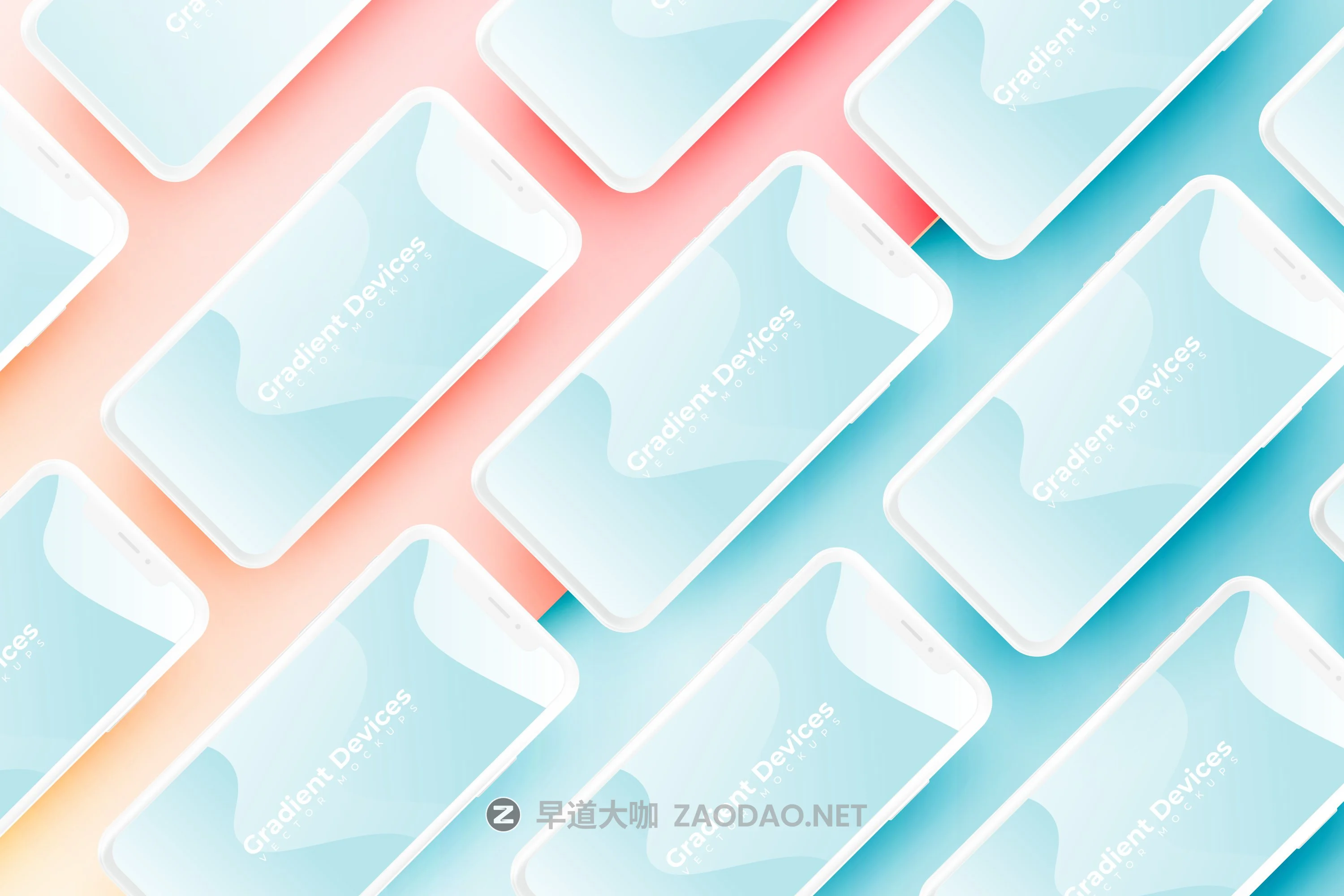 自适应网站设计苹果设备展示贴图矢量样机素材 Realistic & Colorful Vector Devices插图2 自适应网站设计苹果设备展示贴图矢量样机素材 Realistic & Colorful Vector Devices插图2