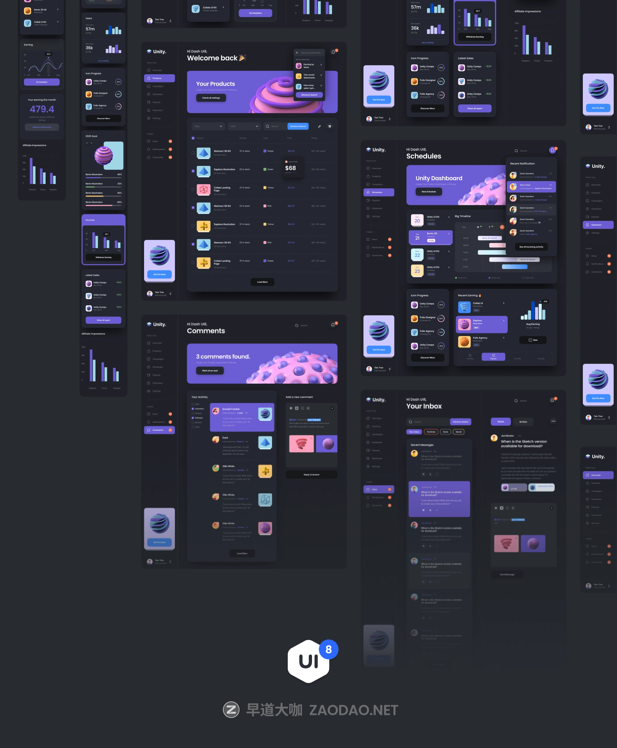 炫酷活动策划对账单仪表盘界面设计UI套件素材 Unity Dashboard Kit插图15 炫酷活动策划对账单仪表盘界面设计UI套件素材 Unity Dashboard Kit插图15