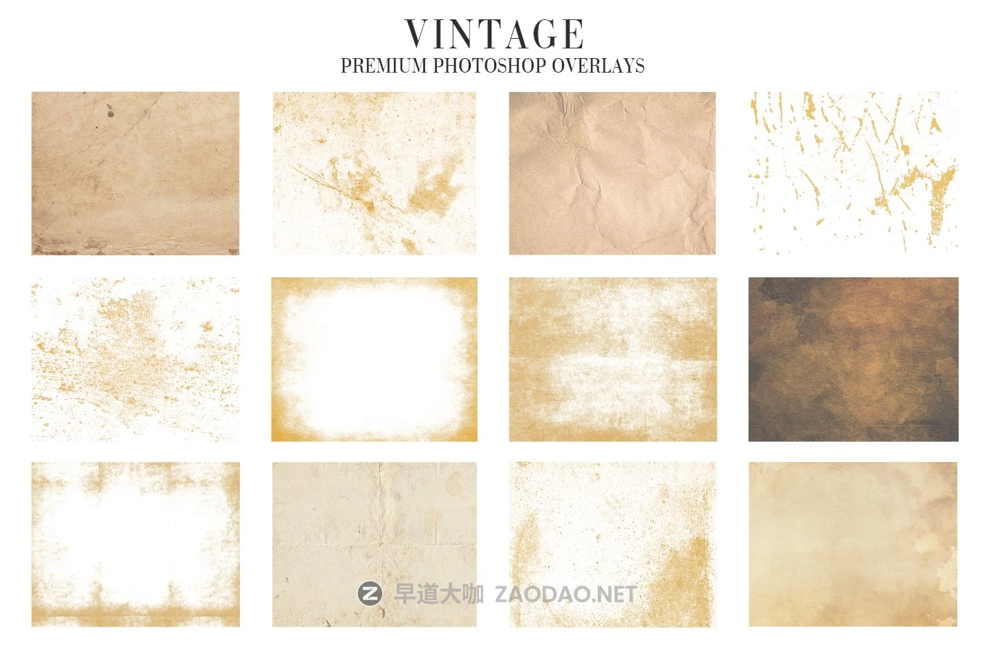 20款复古做旧摄影照片后期处理PS叠加层图片设计素材 Vintage Overlays Photoshop插图1 20款复古做旧摄影照片后期处理PS叠加层图片设计素材 Vintage Overlays Photoshop插图1