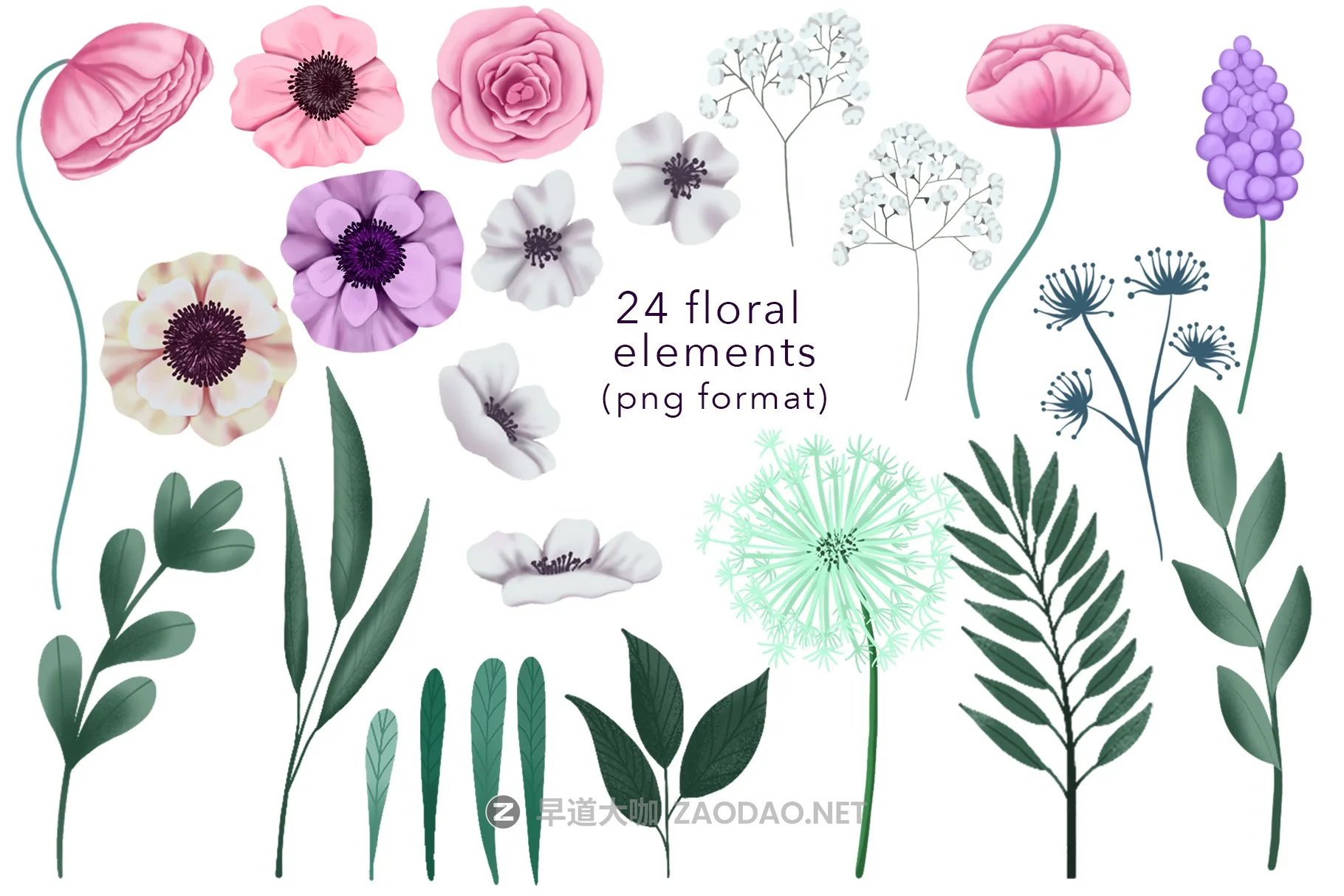 可爱卡通熊猫动物花卉手绘剪贴画图片设计素材 Super Cute Collection插图12 可爱卡通熊猫动物花卉手绘剪贴画图片设计素材 Super Cute Collection插图12