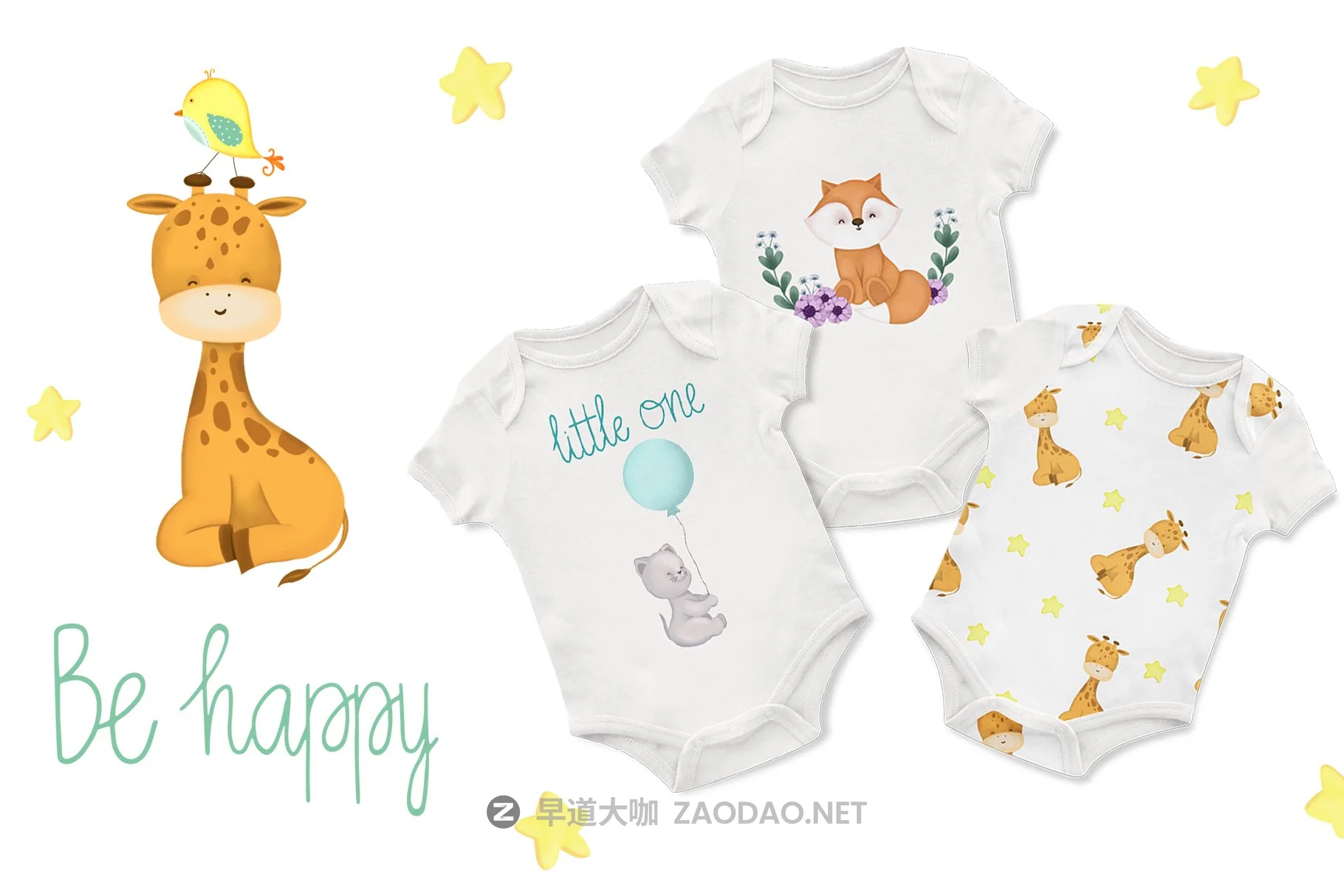 可爱卡通熊猫动物花卉手绘剪贴画图片设计素材 Super Cute Collection插图4 可爱卡通熊猫动物花卉手绘剪贴画图片设计素材 Super Cute Collection插图4