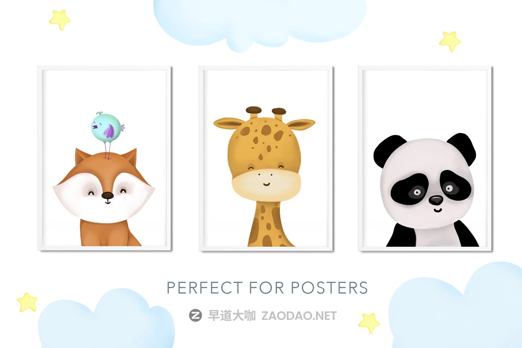 可爱卡通熊猫动物花卉手绘剪贴画图片设计素材 Super Cute Collection插图5 可爱卡通熊猫动物花卉手绘剪贴画图片设计素材 Super Cute Collection插图5