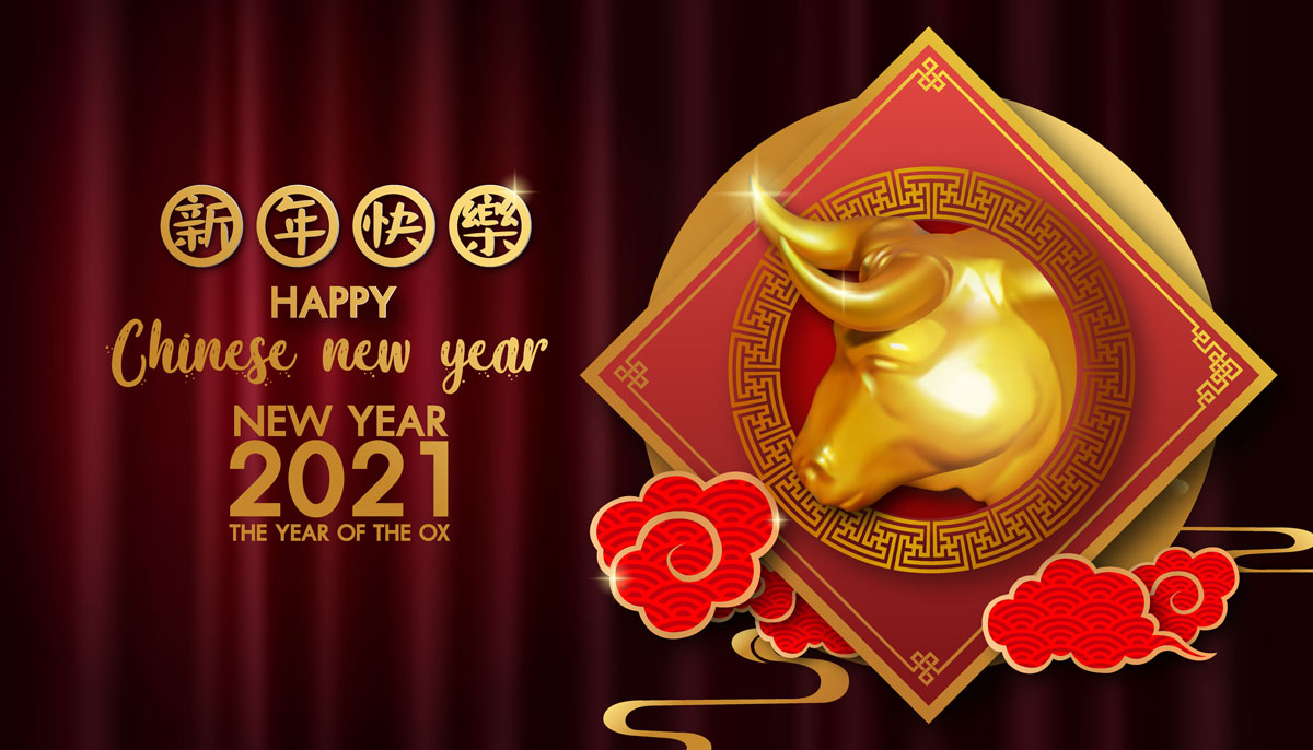 21中国新年农历牛年春节元素红包贺卡矢量设计素材21 Chinese New Year Element Vector