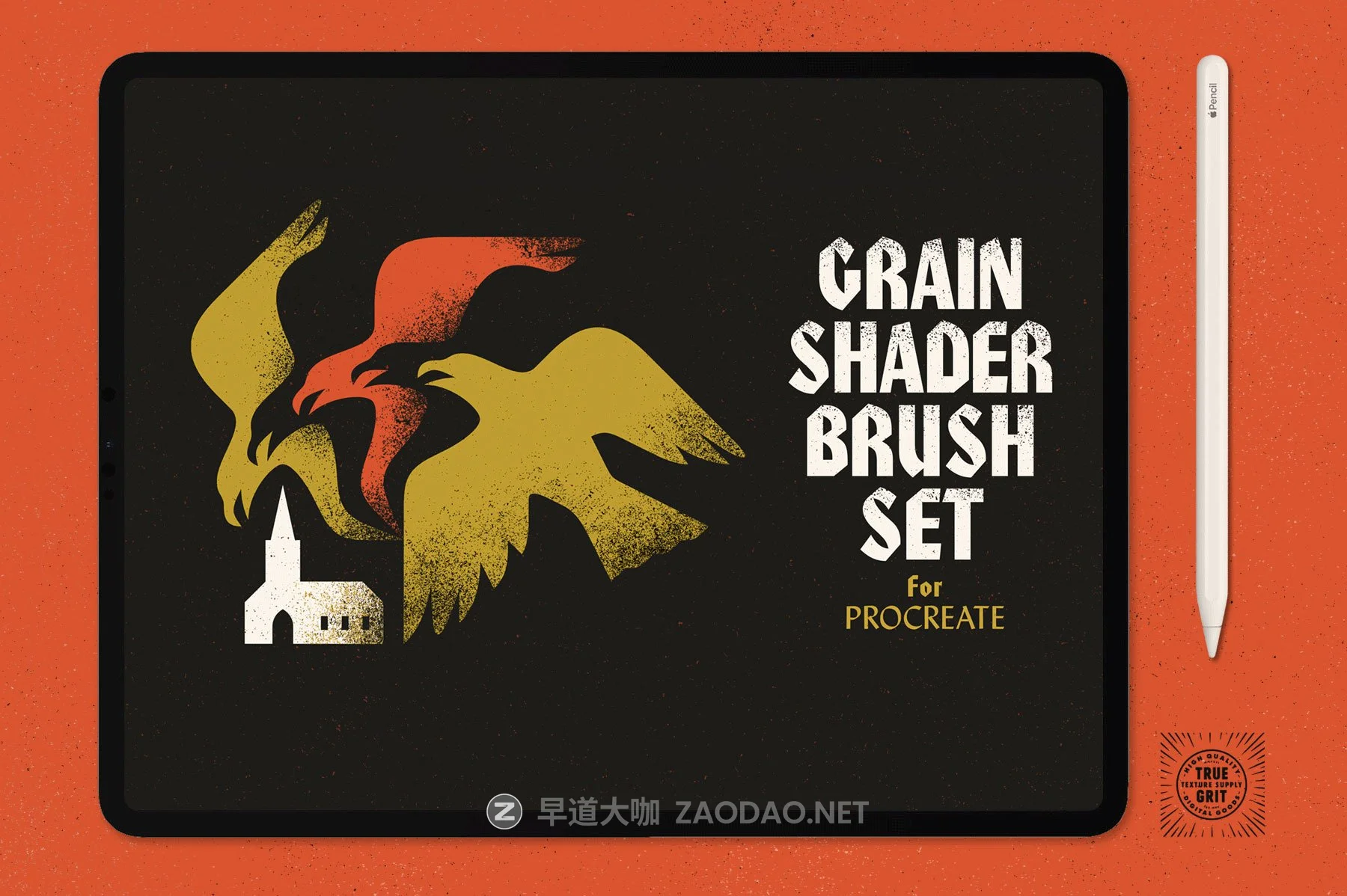 30款潮流颗粒点状着色器Procreate笔刷设计素材 Grain Shader Brushes For Procreate插图 30款潮流颗粒点状着色器Procreate笔刷设计素材 Grain Shader Brushes For Procreate插图
