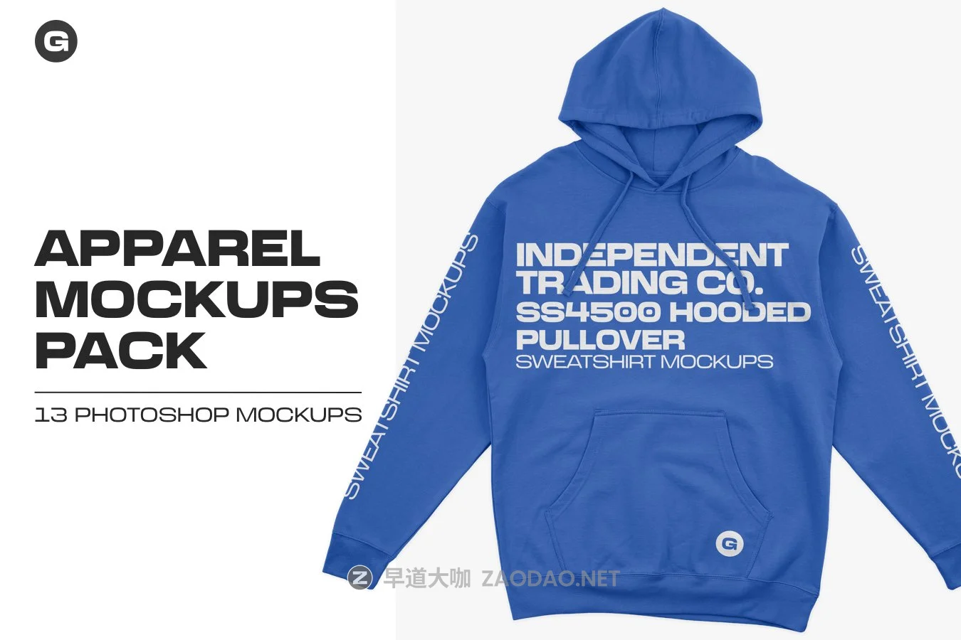 12款时尚连衣帽卫衣印花图案设计PS贴图样机素材 Independent SS4500 Hooded Mockups插图 12款时尚连衣帽卫衣印花图案设计PS贴图样机素材 Independent SS4500 Hooded Mockups插图