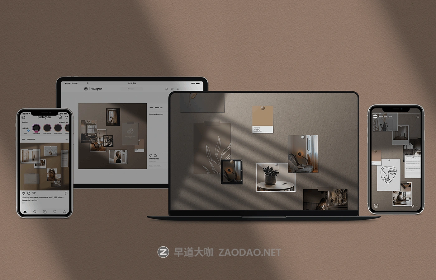 极简主义剪贴相片情绪版卡片展示拼贴样机套件 Moodboard Mockup Kit插图1 极简主义剪贴相片情绪版卡片展示拼贴样机套件 Moodboard Mockup Kit插图1