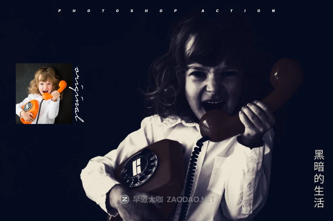 复古暗黑色调照片调色滤镜Ps动作模板素材 Dark Life Photoshop Action插图2 复古暗黑色调照片调色滤镜Ps动作模板素材 Dark Life Photoshop Action插图2
