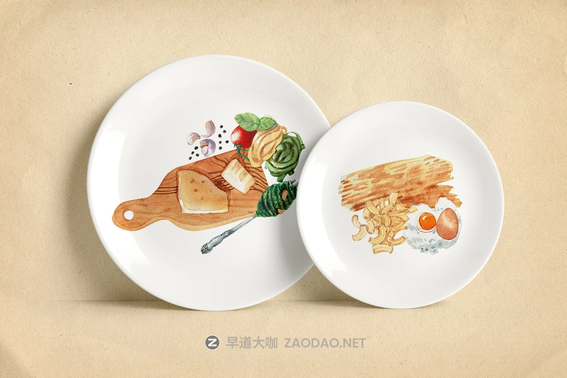 79个高清意大利面食菜肴食品元素手绘剪贴画PNG免抠图片素材 Pasta Recipe and Dishes Watercolor插图2 79个高清意大利面食菜肴食品元素手绘剪贴画PNG免抠图片素材 Pasta Recipe and Dishes Watercolor插图2