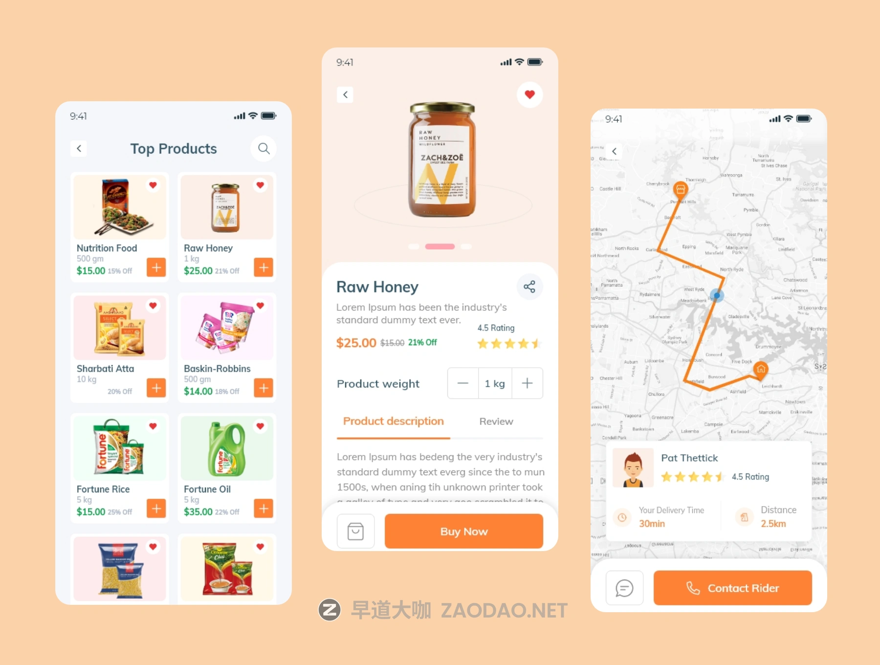 多功能在线购物商城APP软件界面设计UI套件 Grocery Store插图3 多功能在线购物商城APP软件界面设计UI套件 Grocery Store插图3