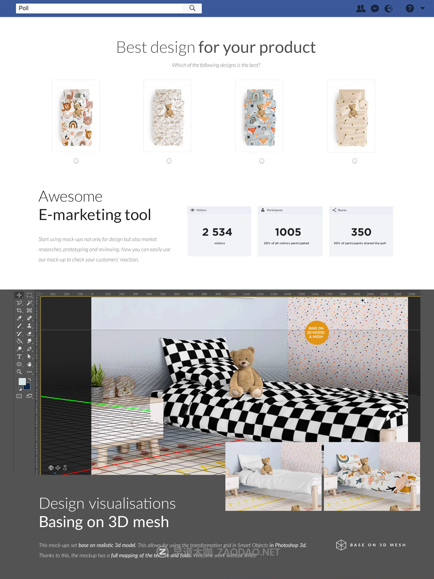 时尚儿童床上用品四件套印花图案设计展示3D模型样机素材 Kids Beddings Mockups Set On 3D插图8 时尚儿童床上用品四件套印花图案设计展示3D模型样机素材 Kids Beddings Mockups Set On 3D插图8