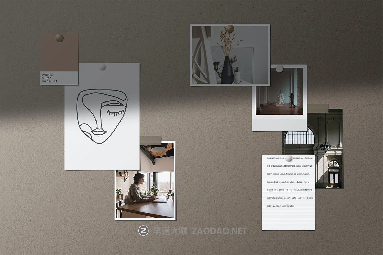 极简主义剪贴相片情绪版卡片展示拼贴样机套件 Moodboard Mockup Kit插图4 极简主义剪贴相片情绪版卡片展示拼贴样机套件 Moodboard Mockup Kit插图4