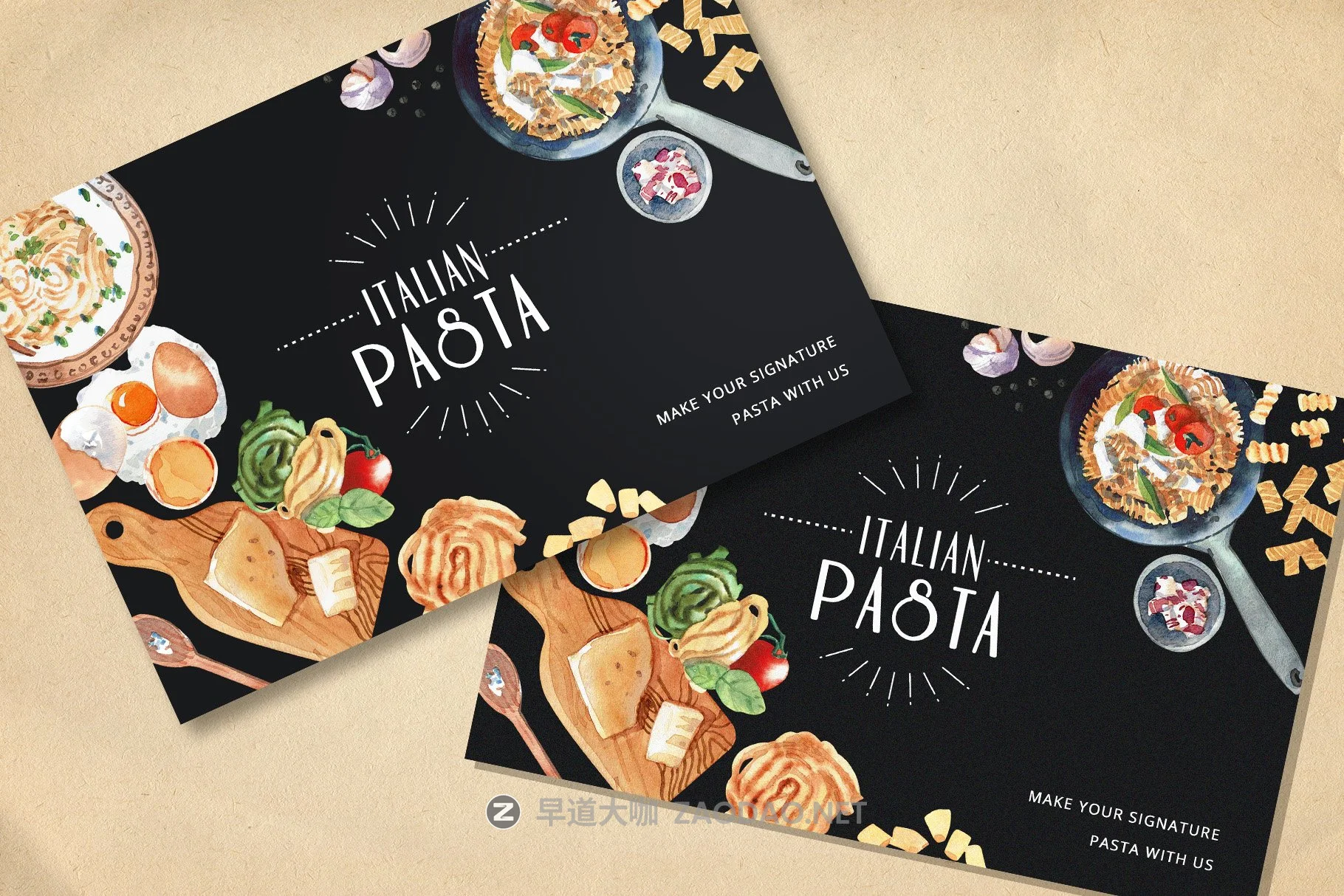 79个高清意大利面食菜肴食品元素手绘剪贴画PNG免抠图片素材 Pasta Recipe and Dishes Watercolor插图4 79个高清意大利面食菜肴食品元素手绘剪贴画PNG免抠图片素材 Pasta Recipe and Dishes Watercolor插图4