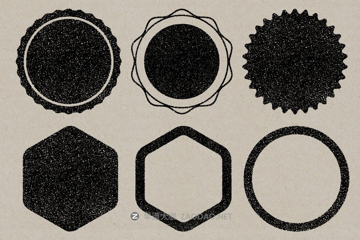 30款抽象标志徽标设计矢量几何图形纹理素材 Vector Shape Stamps插图5 30款抽象标志徽标设计矢量几何图形纹理素材 Vector Shape Stamps插图5
