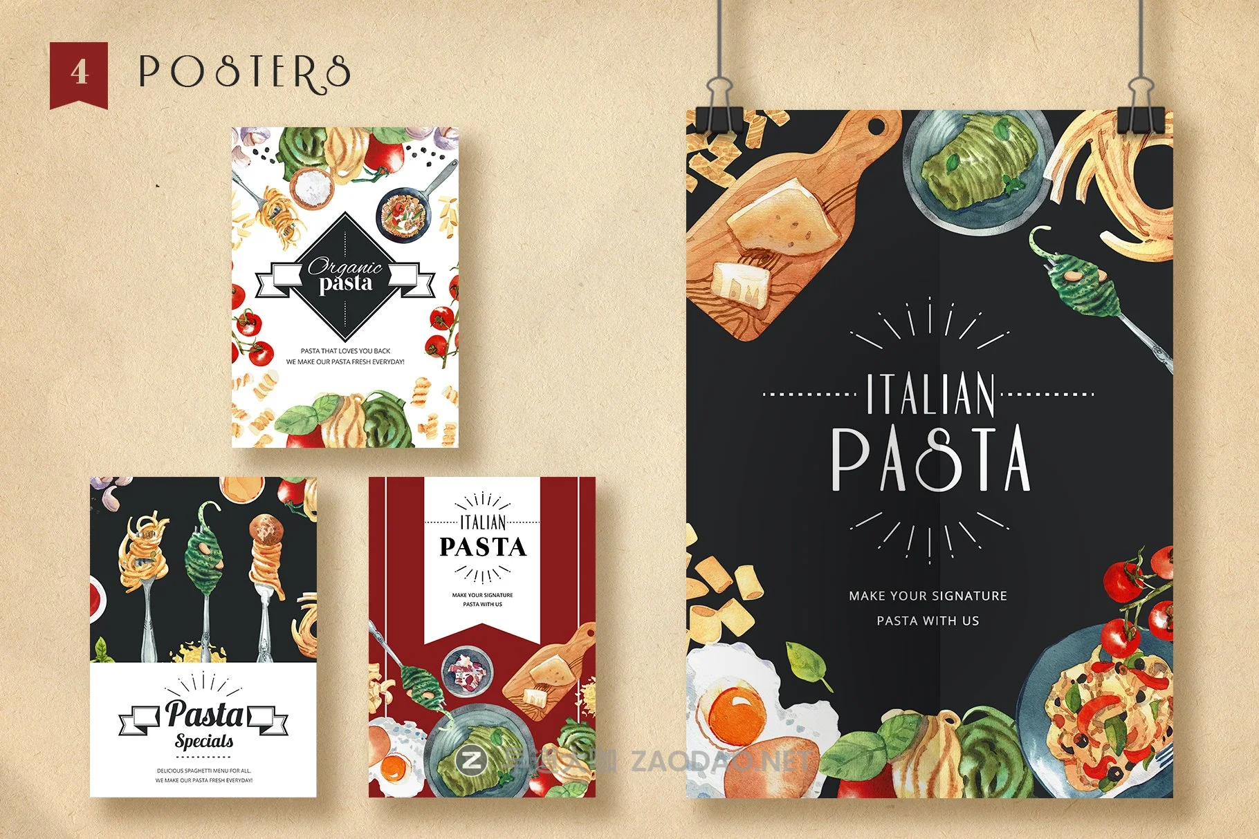 79个高清意大利面食菜肴食品元素手绘剪贴画PNG免抠图片素材 Pasta Recipe and Dishes Watercolor插图7 79个高清意大利面食菜肴食品元素手绘剪贴画PNG免抠图片素材 Pasta Recipe and Dishes Watercolor插图7