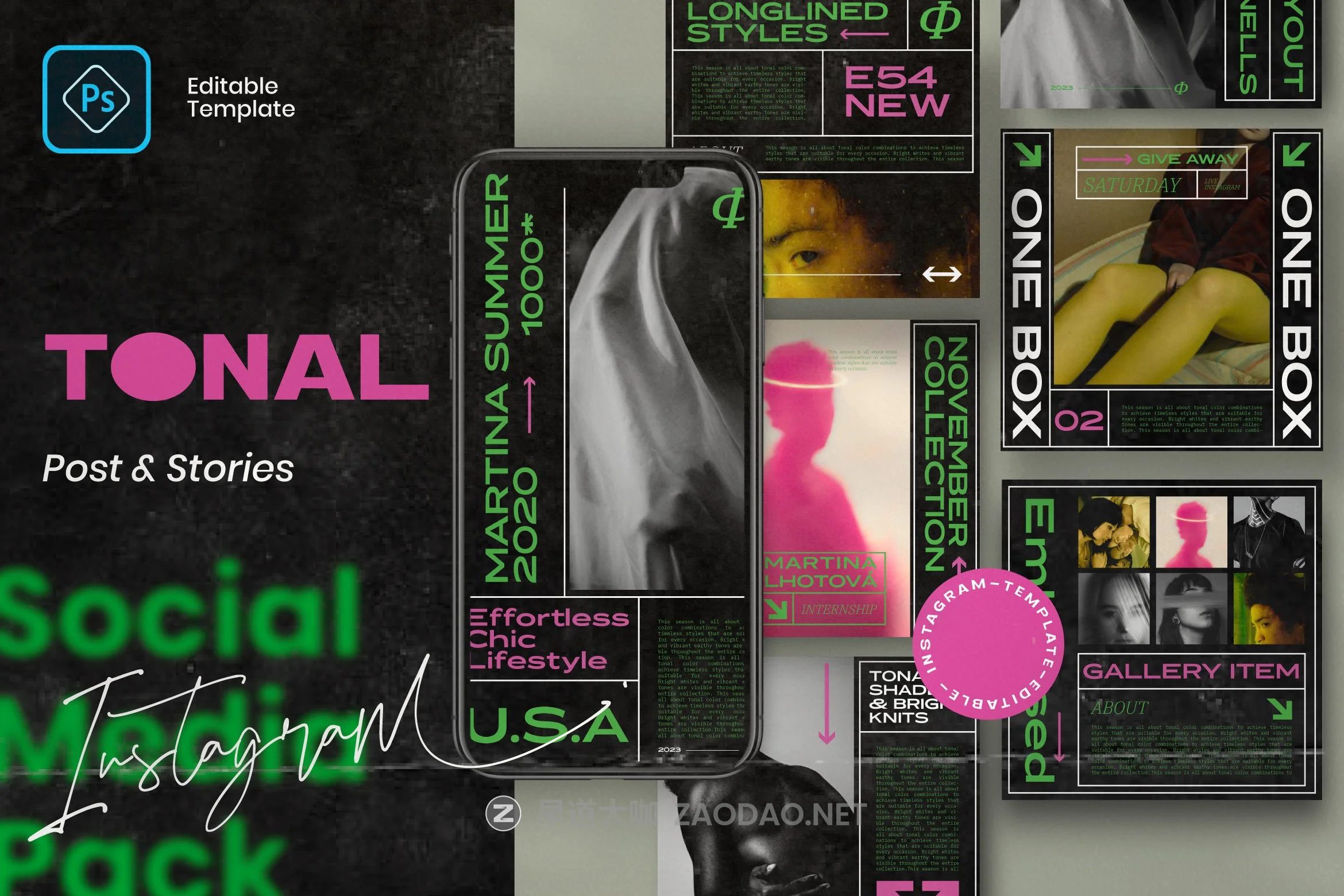 潮流街头服饰品牌推广新媒体电商海报设计PSD模板素材 TONAL – Urban Hype Streetwear插图 潮流街头服饰品牌推广新媒体电商海报设计PSD模板素材 TONAL – Urban Hype Streetwear插图