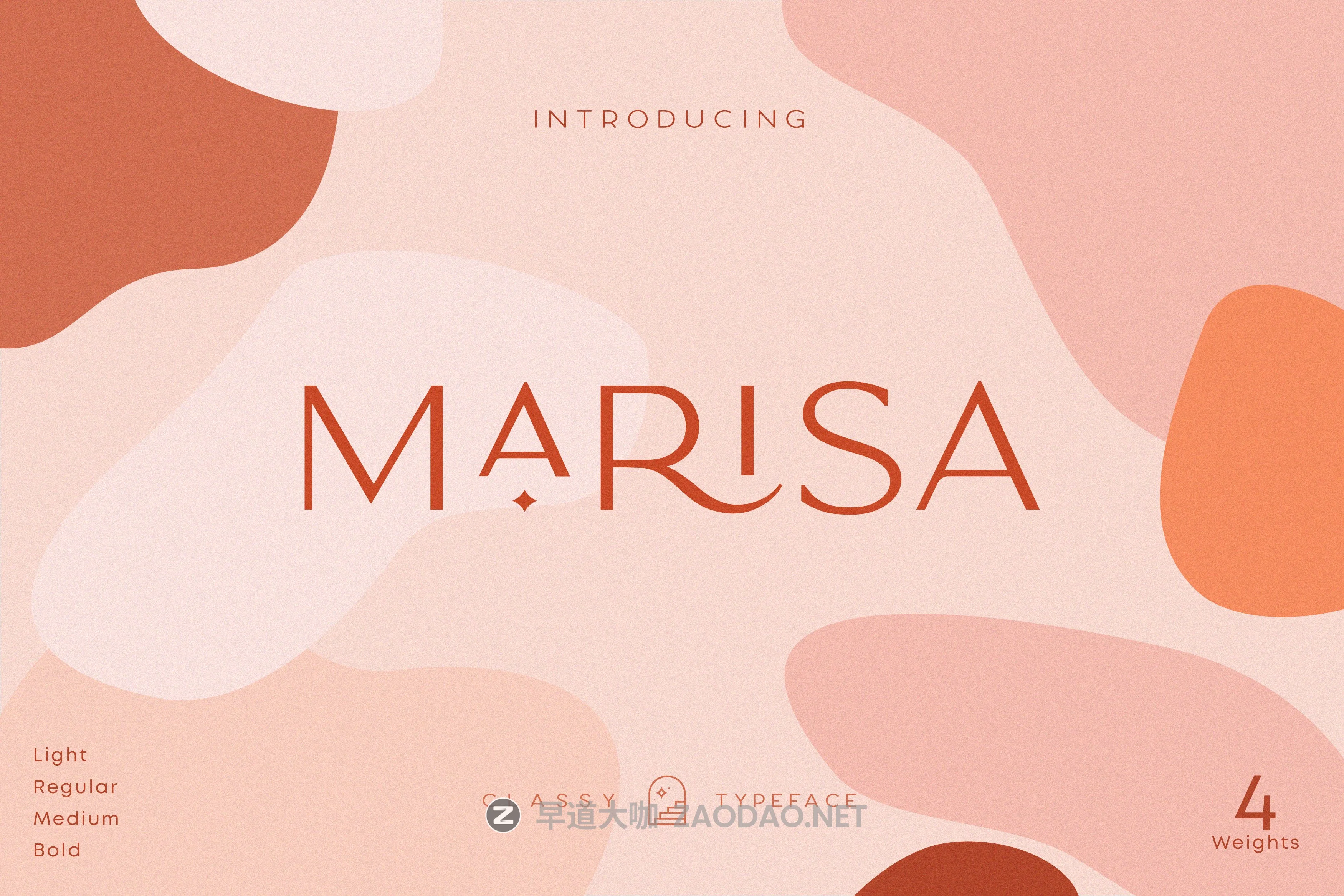 复古优雅品牌Logo海报标题装饰英文字体 Classy Marisa – Elegant Typeface插图 复古优雅品牌Logo海报标题装饰英文字体 Classy Marisa – Elegant Typeface插图