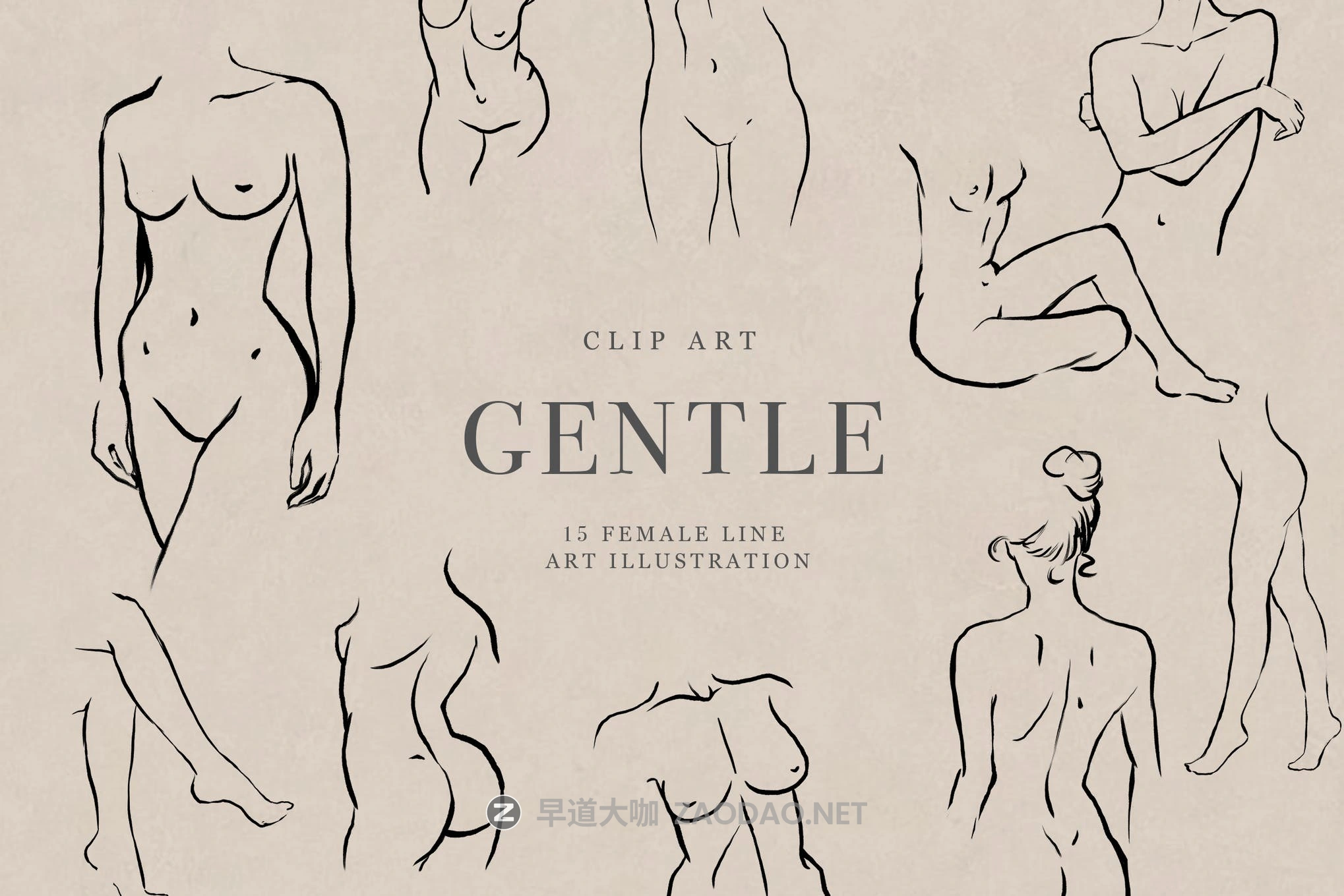 现代女性人体艺术线条剪贴画PNG免抠图片素材 Gentle Lina Art Abstract Woman Clipart插图 现代女性人体艺术线条剪贴画PNG免抠图片素材 Gentle Lina Art Abstract Woman Clipart插图