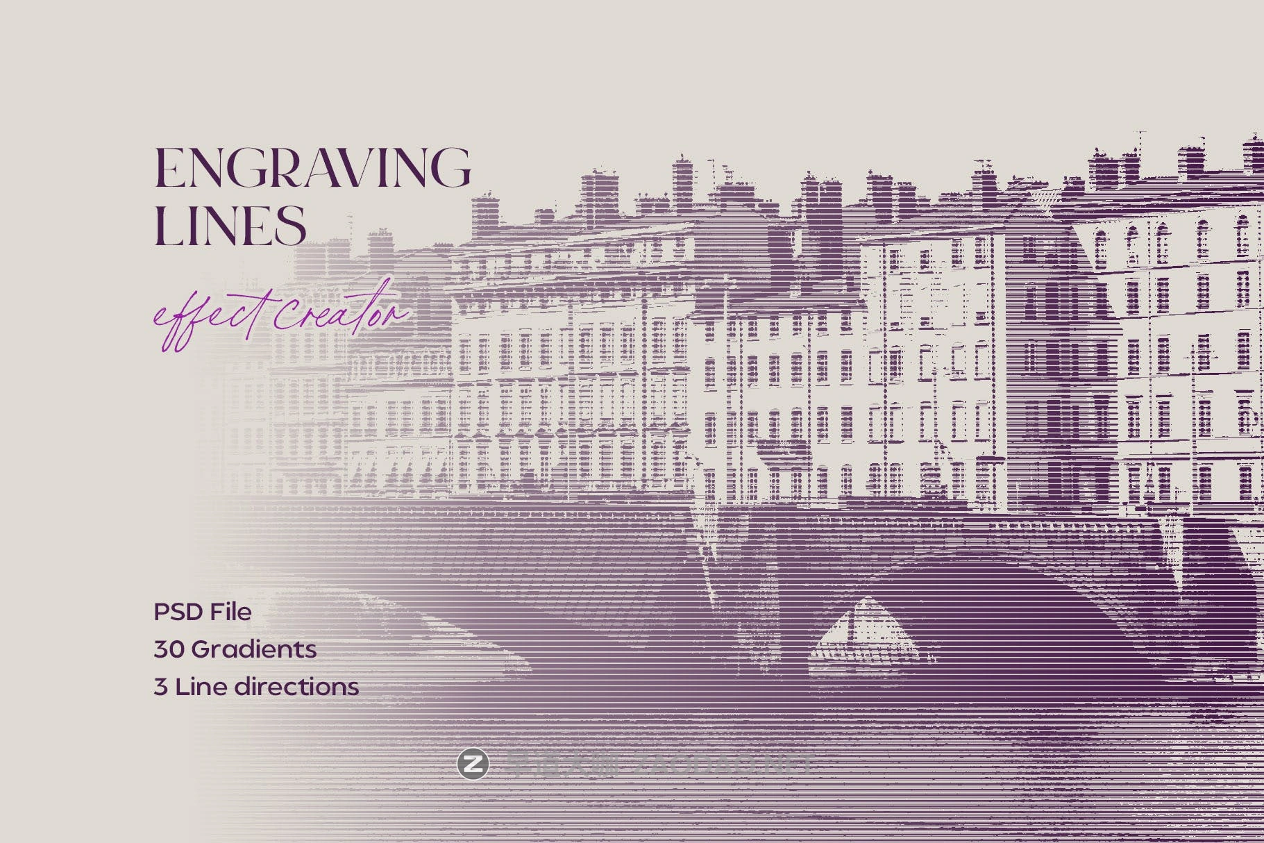 复古半调雕刻线条效果照片处理特效PS样式模板 Engraving Lines Photoshop Effect插图 复古半调雕刻线条效果照片处理特效PS样式模板 Engraving Lines Photoshop Effect插图