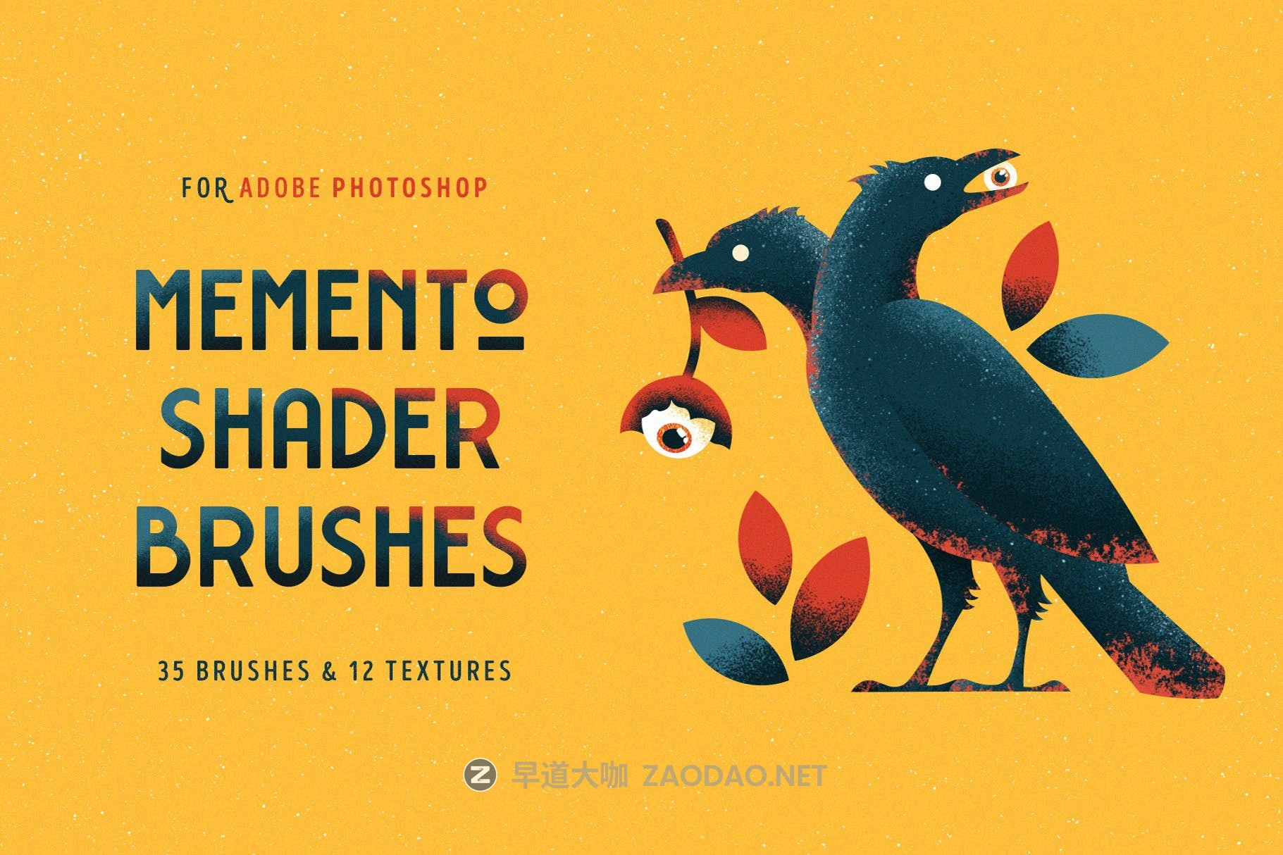 潮流粗糙燥点颗粒着色器画笔PS笔刷素材 Shader Brushes For Photoshop插图 潮流粗糙燥点颗粒着色器画笔PS笔刷素材 Shader Brushes For Photoshop插图