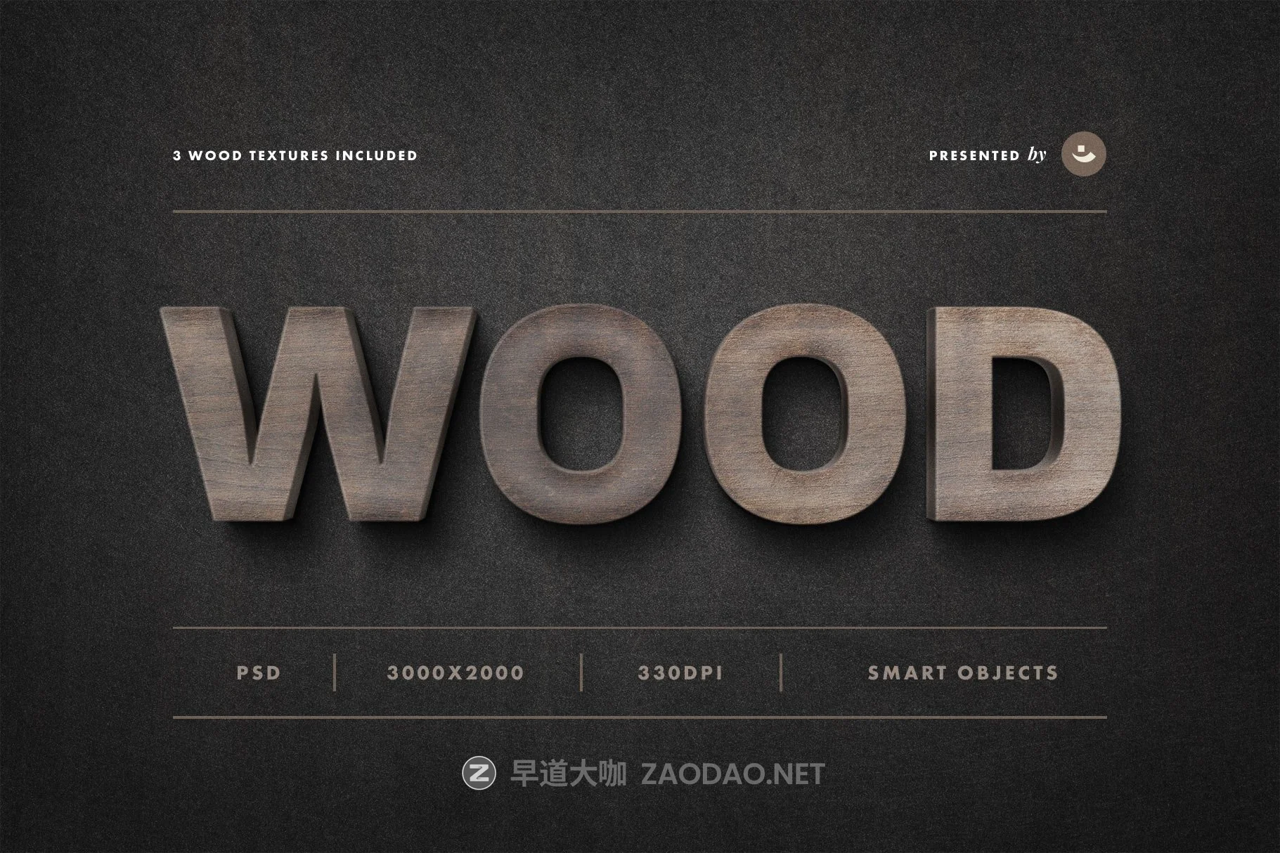 逼真木质纹理3D立体标题徽标Logo演示PS文字样式 Wood Sign Text Effect插图 逼真木质纹理3D立体标题徽标Logo演示PS文字样式 Wood Sign Text Effect插图