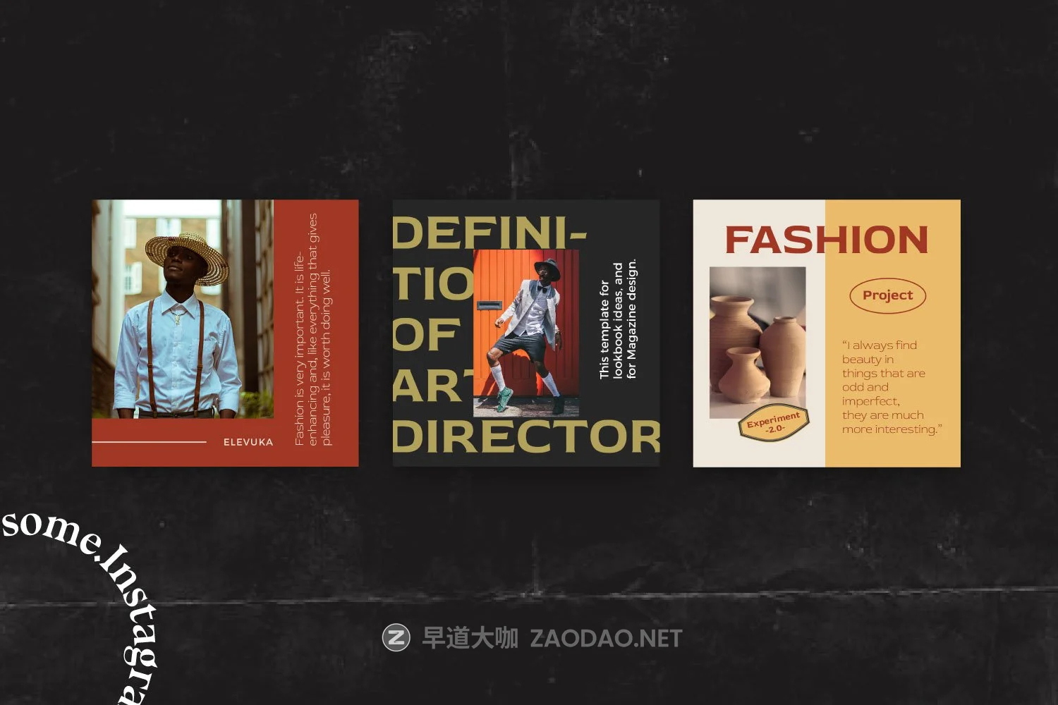 潮流服装摄影作品集品牌推广新媒体电商海报设计模板 Elevuka – Brand Instagram Pack插图9 潮流服装摄影作品集品牌推广新媒体电商海报设计模板 Elevuka – Brand Instagram Pack插图9