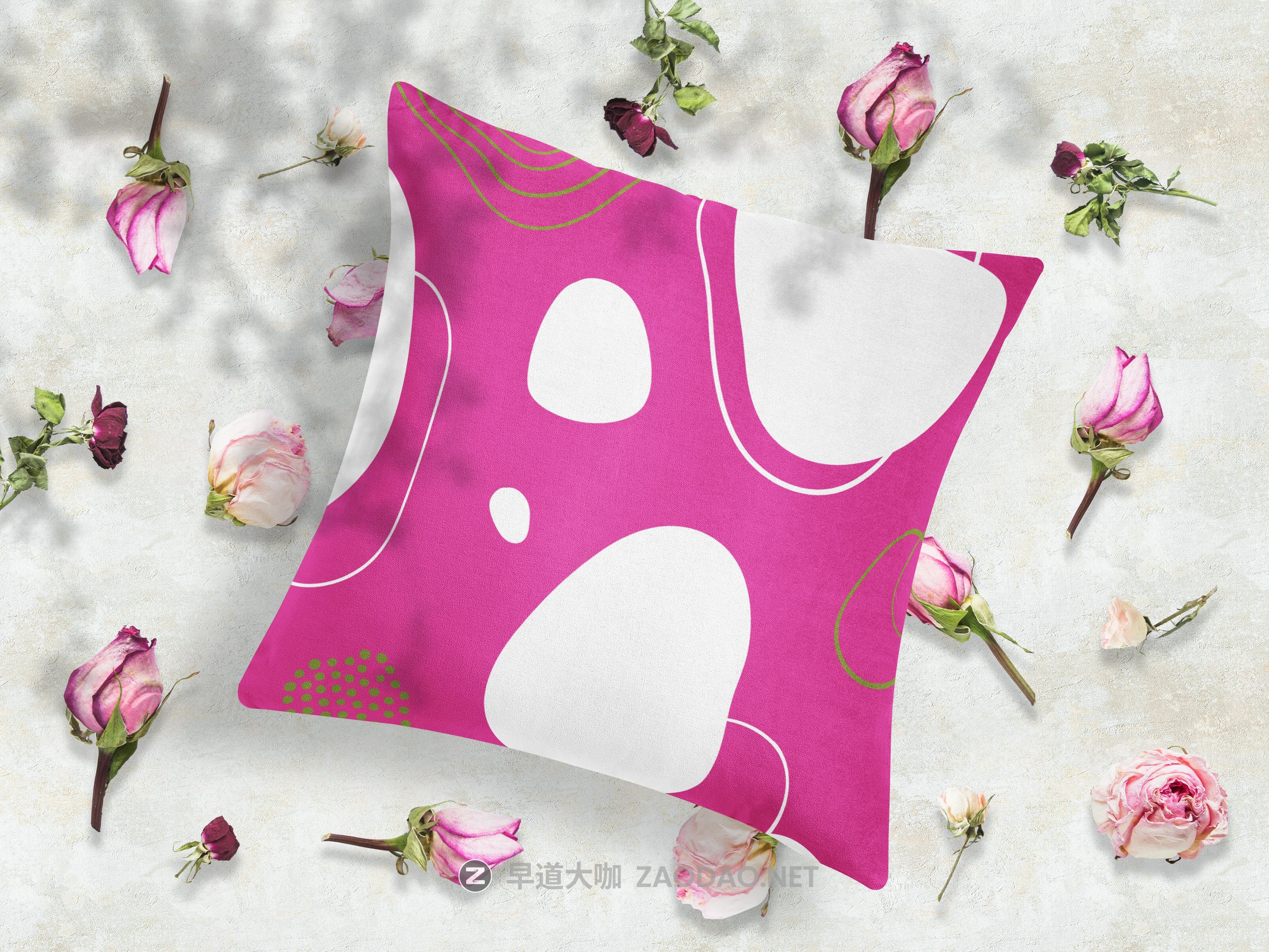 12款抱枕枕头印花图案设计展示贴图样机模板 Pillows Vol.4: With Floral Elements插图10 12款抱枕枕头印花图案设计展示贴图样机模板 Pillows Vol.4: With Floral Elements插图10