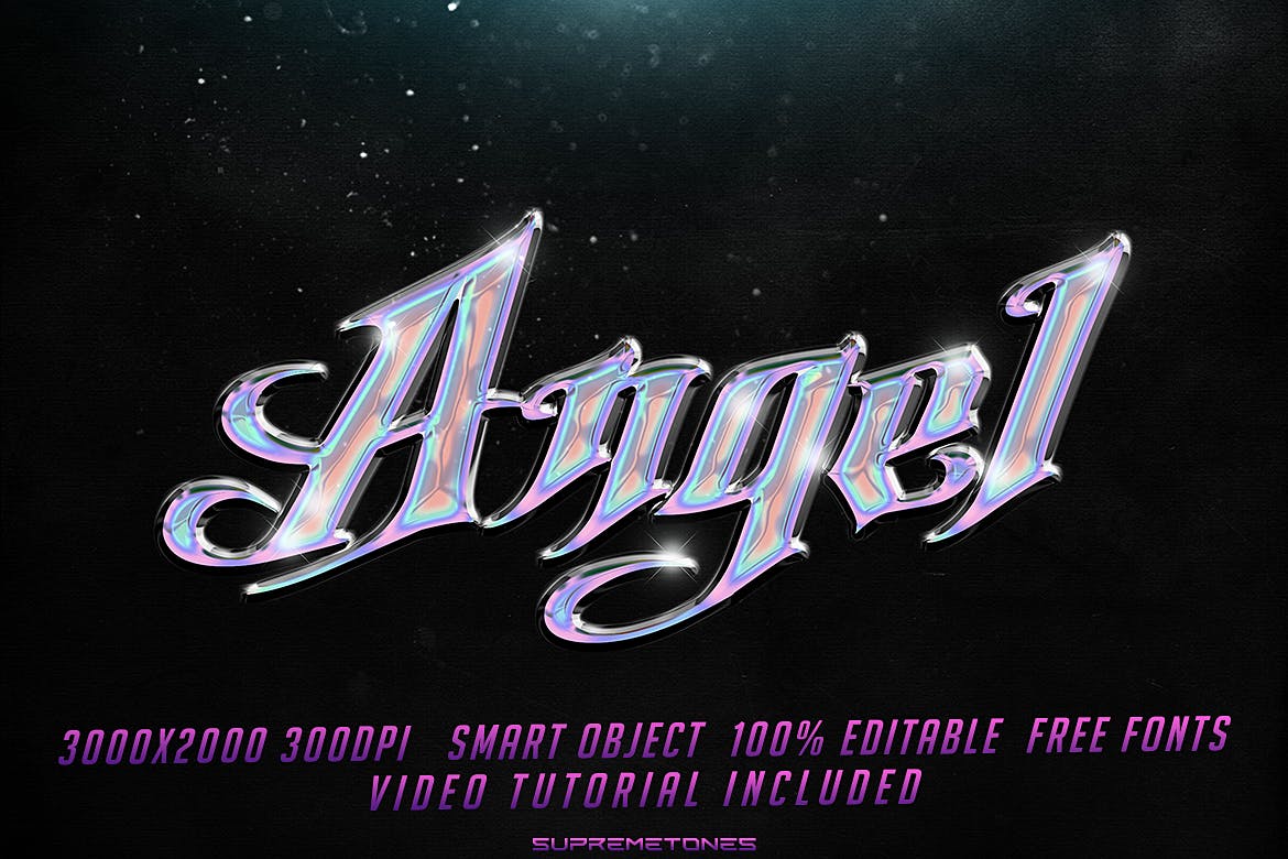 hyper realistic 10 chrome text effects - 早道大咖