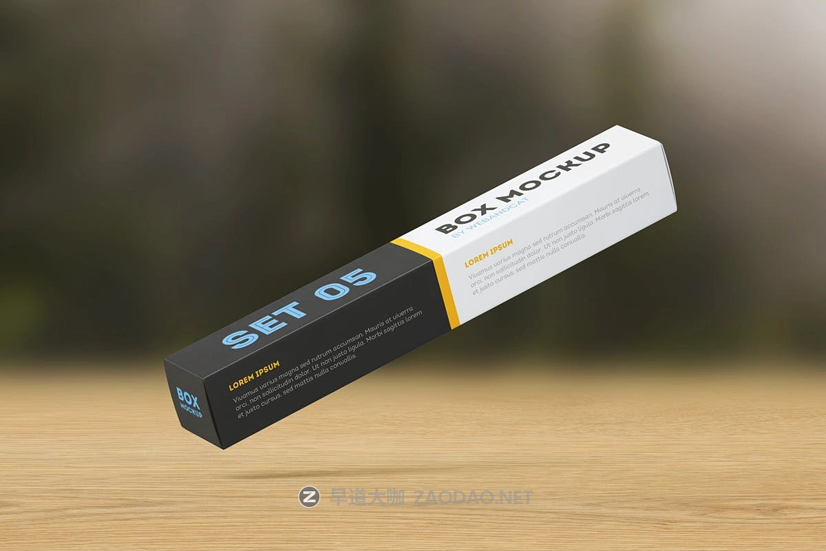 9款逼真长方形产品包装纸盒设计展示贴图样机 Package Box Mockup Long Rectangle Box插图9 9款逼真长方形产品包装纸盒设计展示贴图样机 Package Box Mockup Long Rectangle Box插图9