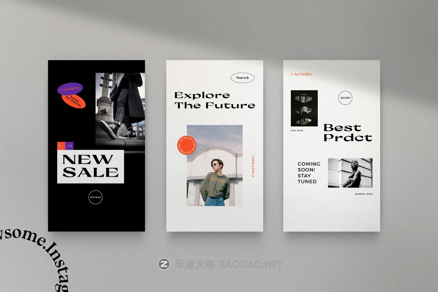 潮流街头服装潮牌品牌推广新媒体电商海报设计模板 FACTORY – New Urban Social Media插图10 潮流街头服装潮牌品牌推广新媒体电商海报设计模板 FACTORY – New Urban Social Media插图10