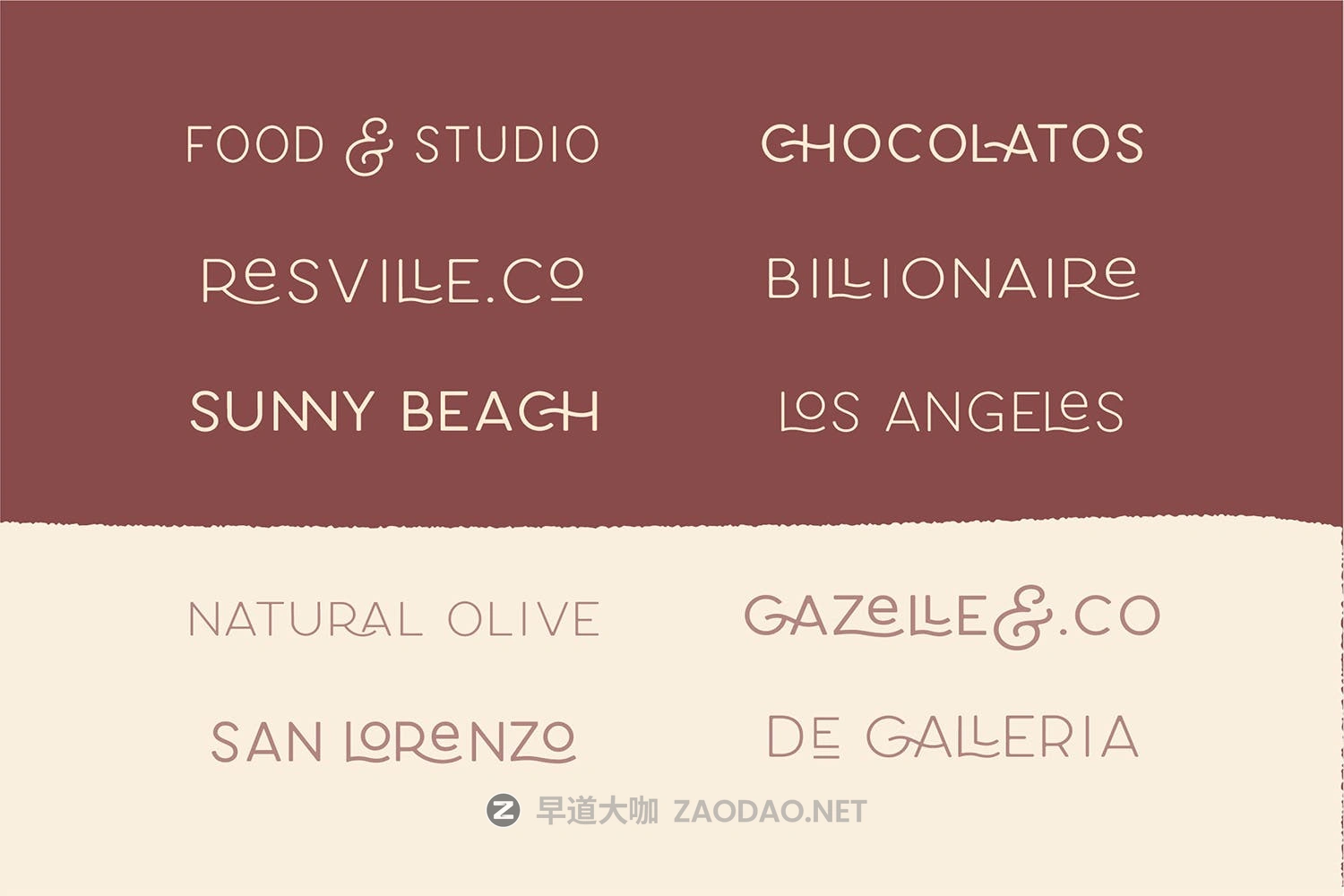 现代优雅标题徽标Logo文字设计无衬线英文字体素材 Carose Sans- 6 Elegant Typeface插图10 现代优雅标题徽标Logo文字设计无衬线英文字体素材 Carose Sans- 6 Elegant Typeface插图10