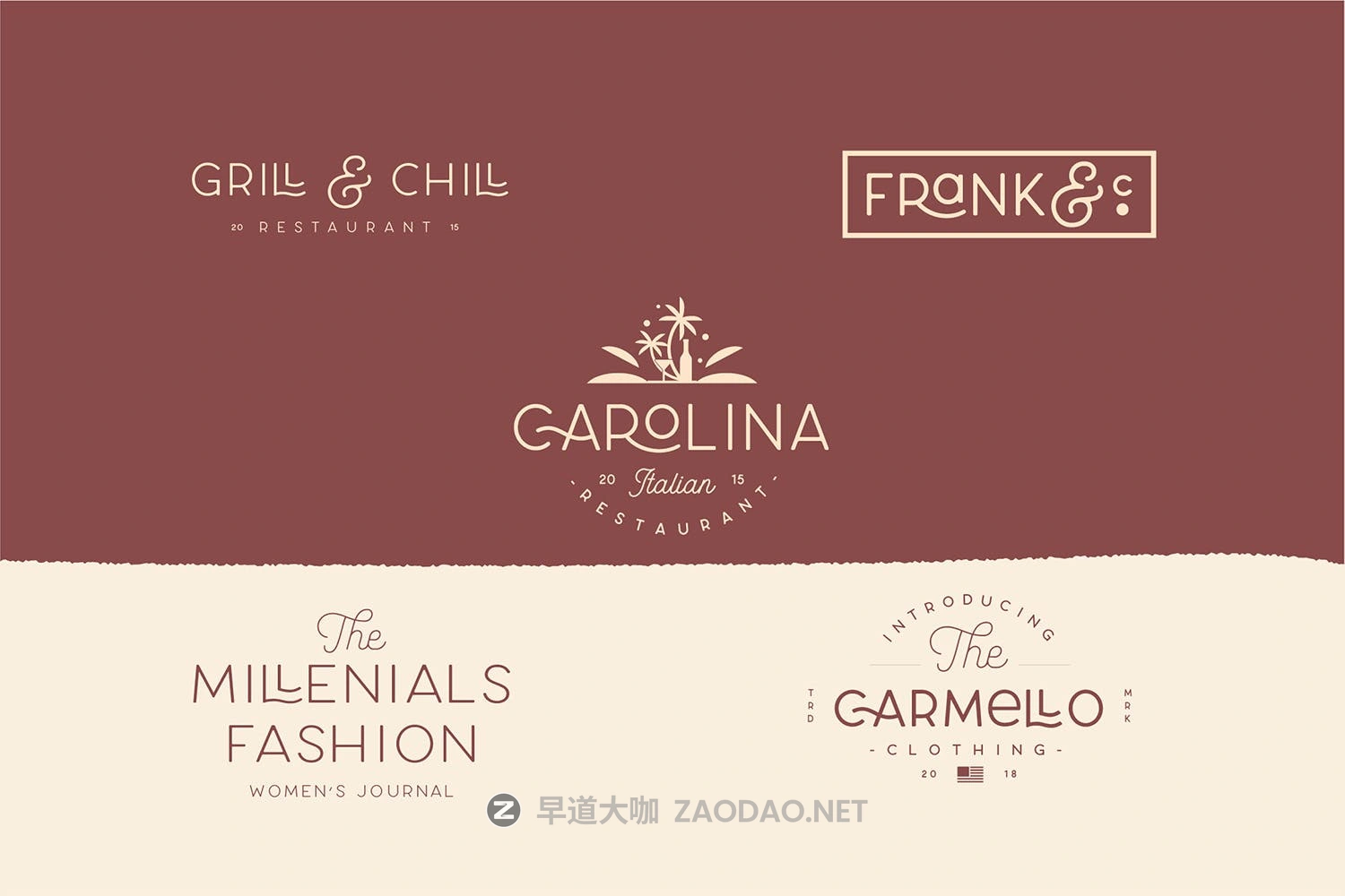 现代优雅标题徽标Logo文字设计无衬线英文字体素材 Carose Sans- 6 Elegant Typeface插图11 现代优雅标题徽标Logo文字设计无衬线英文字体素材 Carose Sans- 6 Elegant Typeface插图11