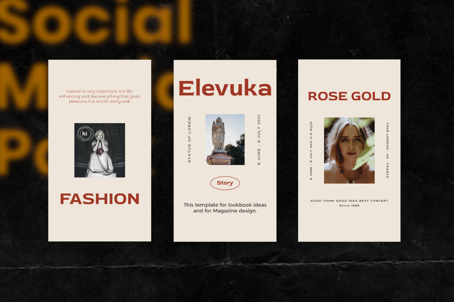 潮流服装摄影作品集品牌推广新媒体电商海报设计模板 Elevuka – Brand Instagram Pack插图13 潮流服装摄影作品集品牌推广新媒体电商海报设计模板 Elevuka – Brand Instagram Pack插图13