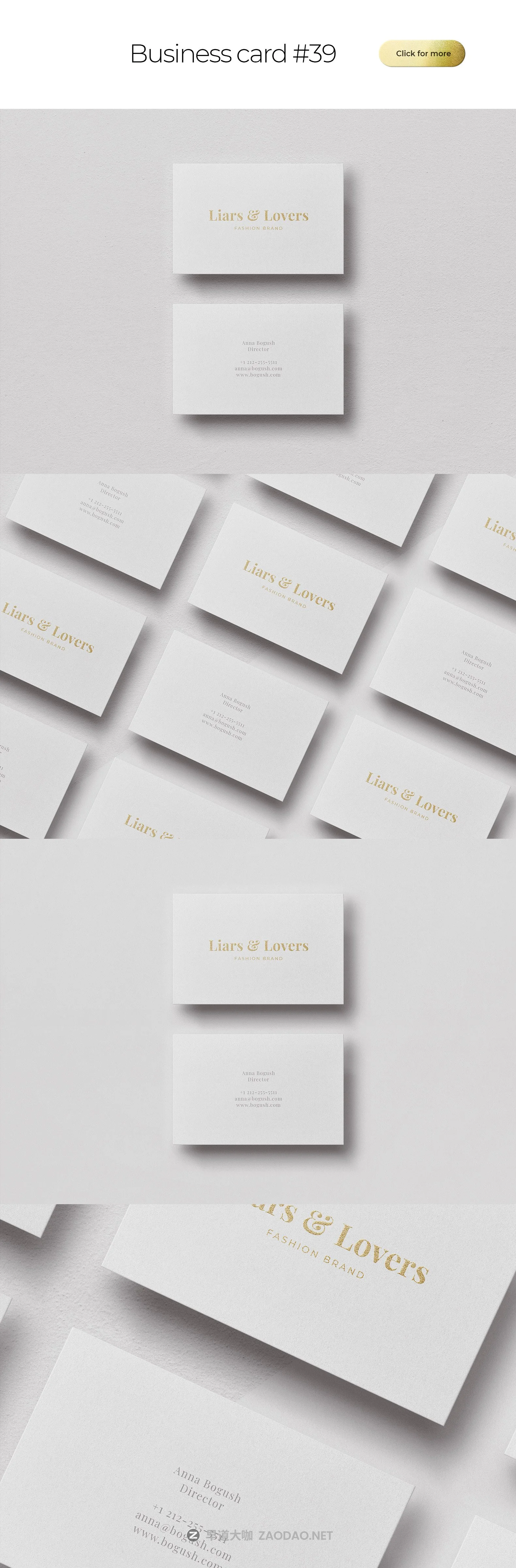 100多款时尚优雅商务名片卡片设计模板展示贴图样机素材 Business Card Bundle Template Mockup插图16 100多款时尚优雅商务名片卡片设计模板展示贴图样机素材 Business Card Bundle Template Mockup插图16