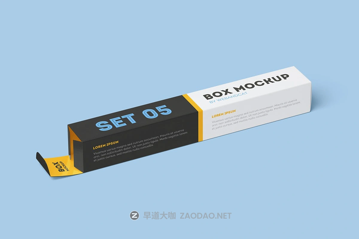 9款逼真长方形产品包装纸盒设计展示贴图样机 Package Box Mockup Long Rectangle Box插图13 9款逼真长方形产品包装纸盒设计展示贴图样机 Package Box Mockup Long Rectangle Box插图13