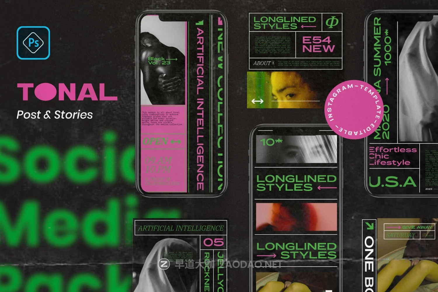 潮流街头服饰品牌推广新媒体电商海报设计PSD模板素材 TONAL – Urban Hype Streetwear插图1 潮流街头服饰品牌推广新媒体电商海报设计PSD模板素材 TONAL – Urban Hype Streetwear插图1